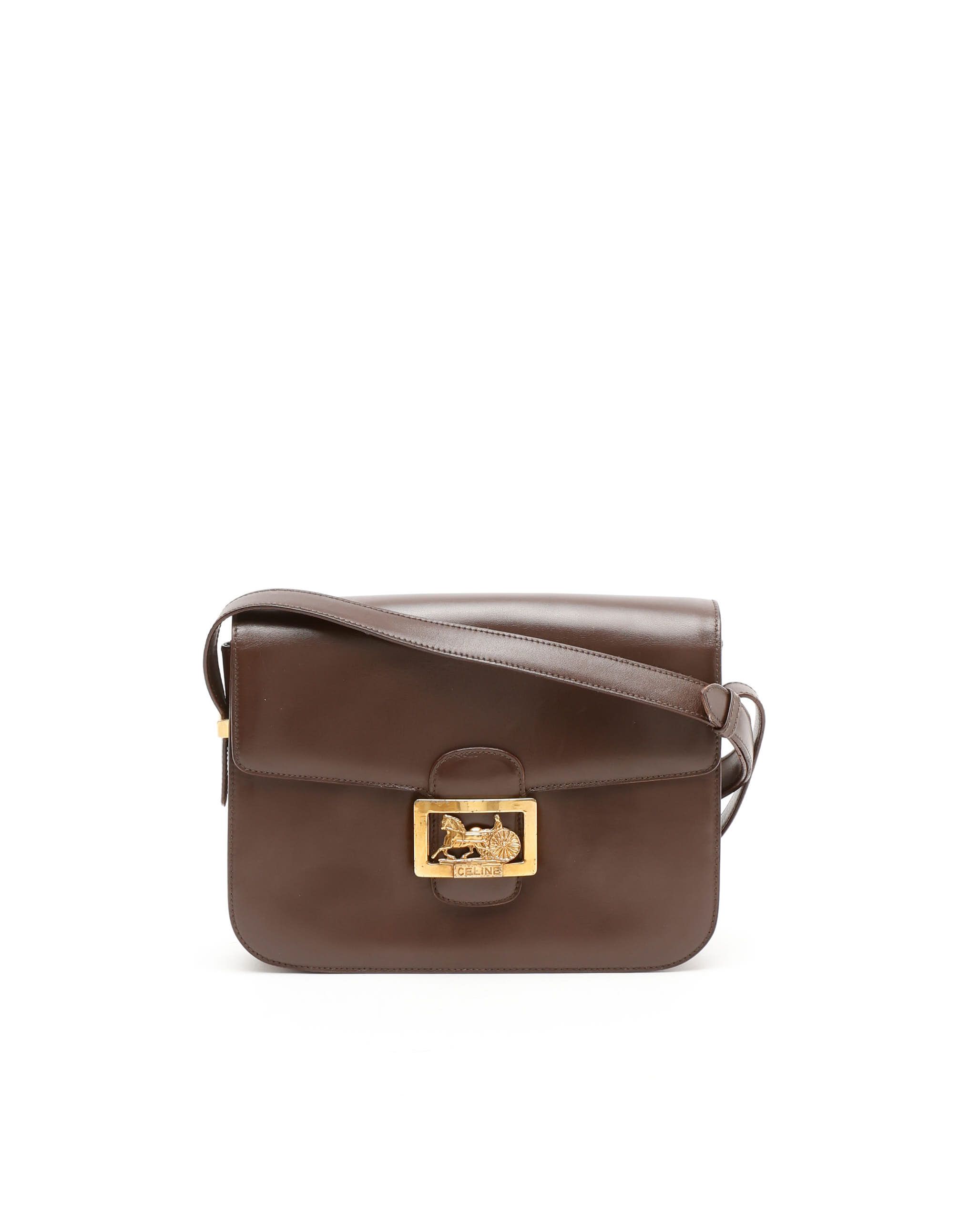 Celine Céline Horse Carriage Bag In Brown