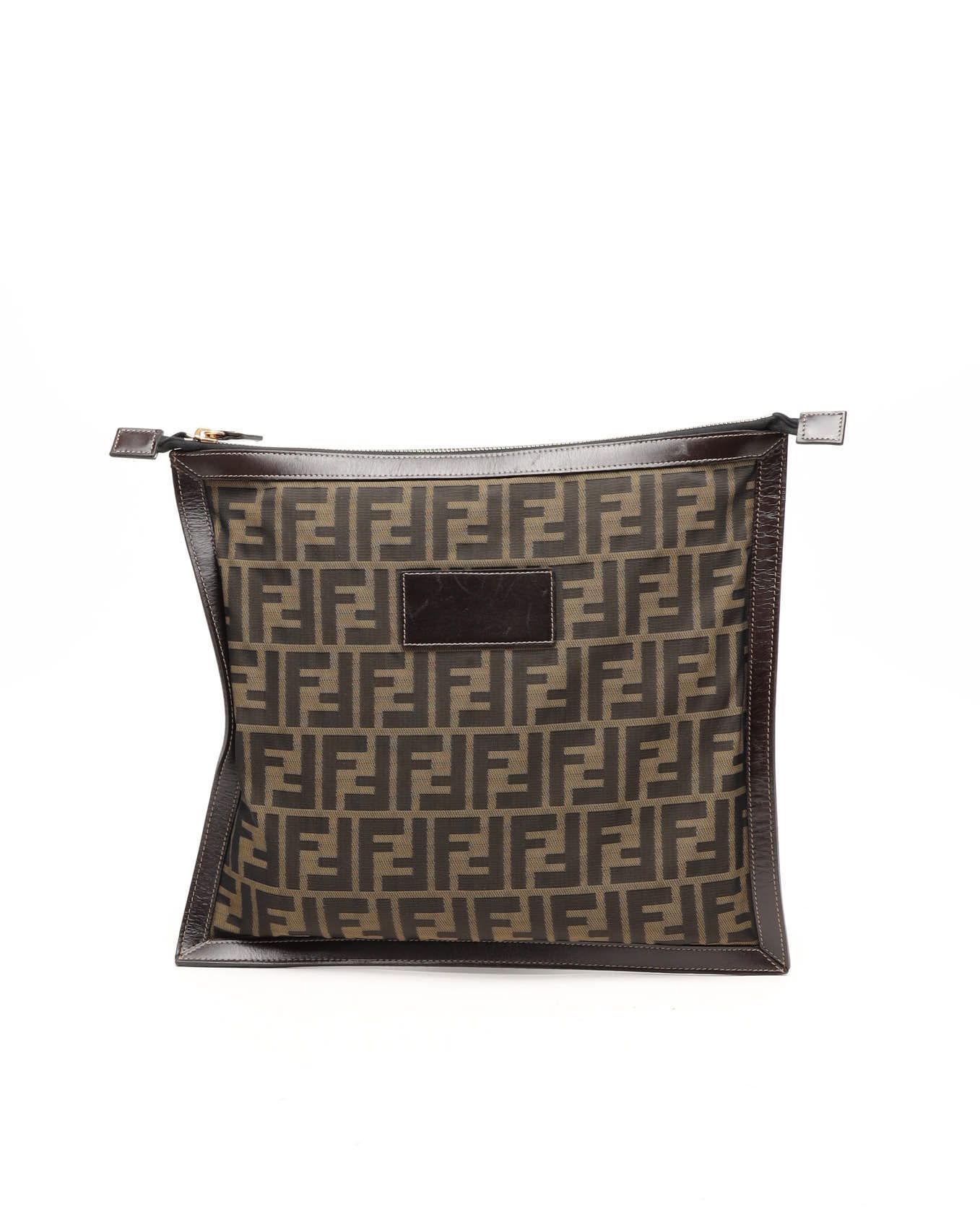 Fendi Zucca Clutch Bag, fits 13-Inch Laptop