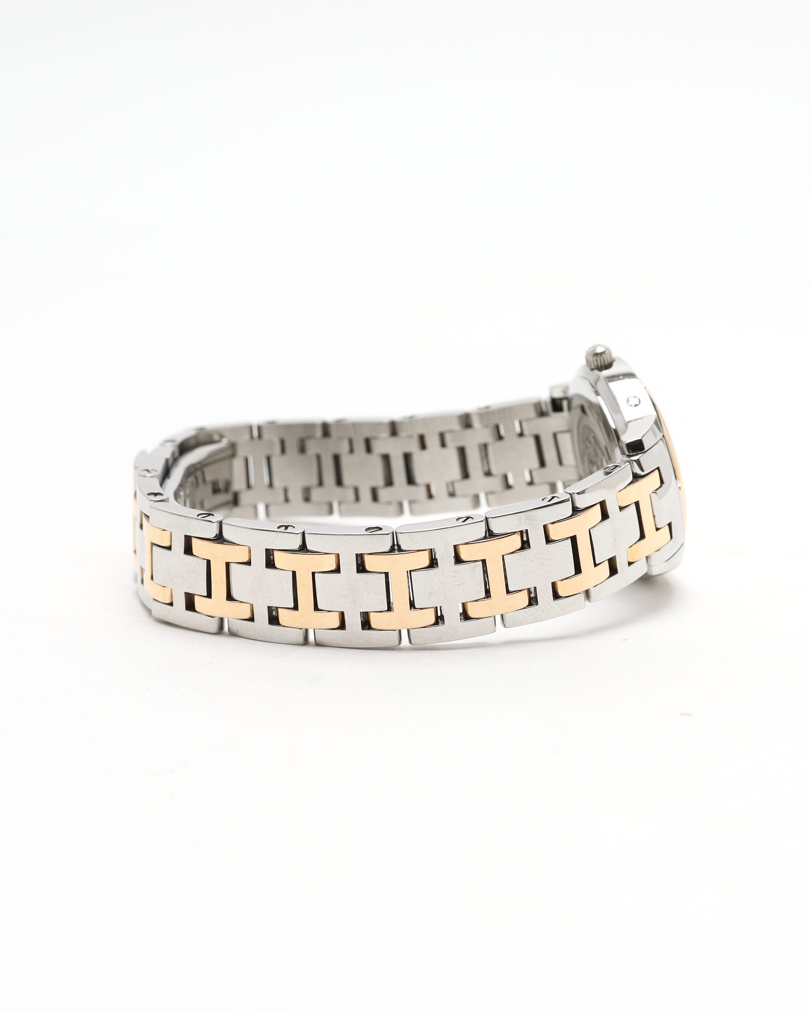 Pre-owned Hermes Hermès Clipper 24mm Ref Cp1.222 Diamond Watch In White