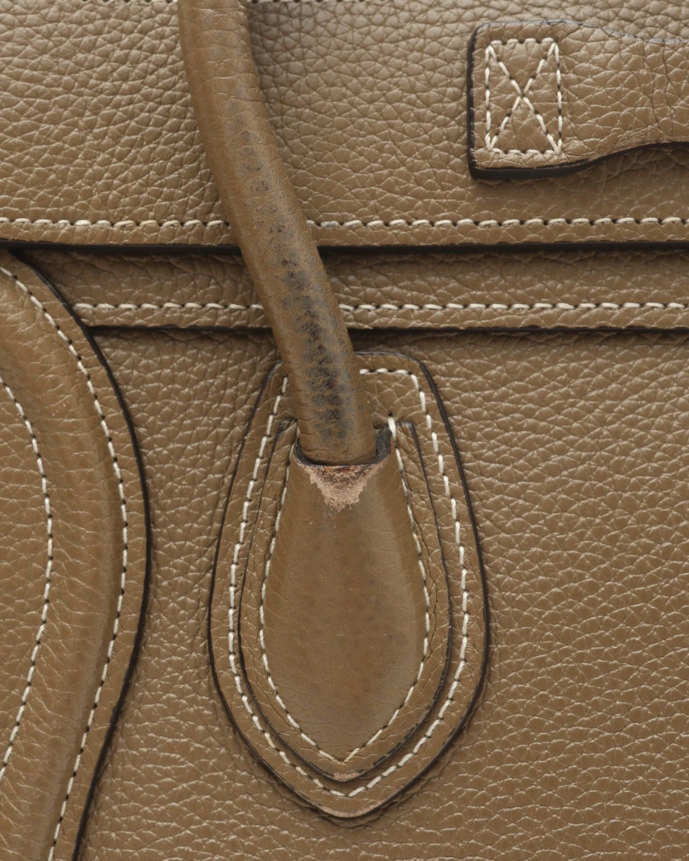 Celine Céline Luggage Nano Bag In Brown