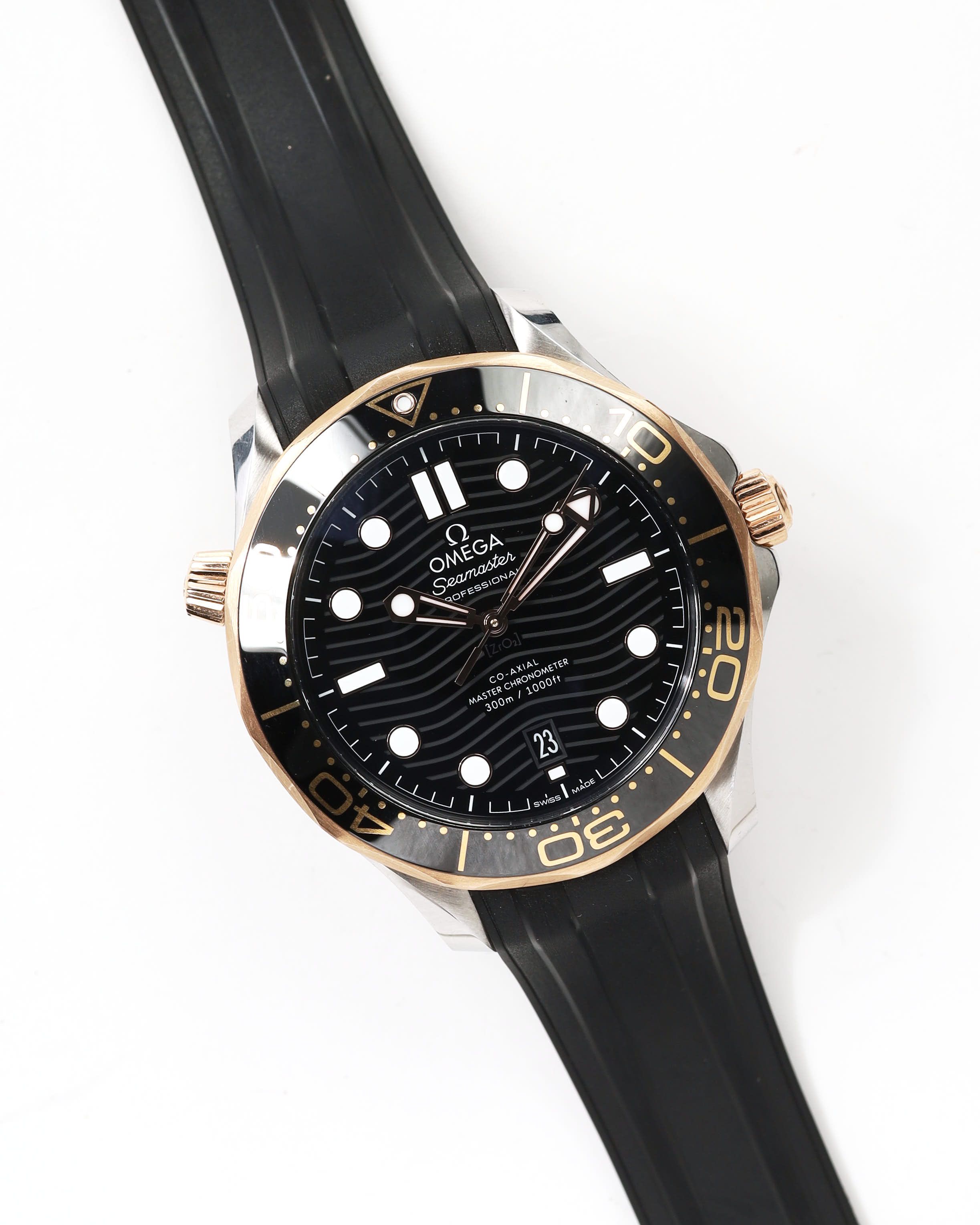 Omega Seamaster Diver 300m 42mm Ref 210.22.42.20.01.002 Full Set Watch In Black