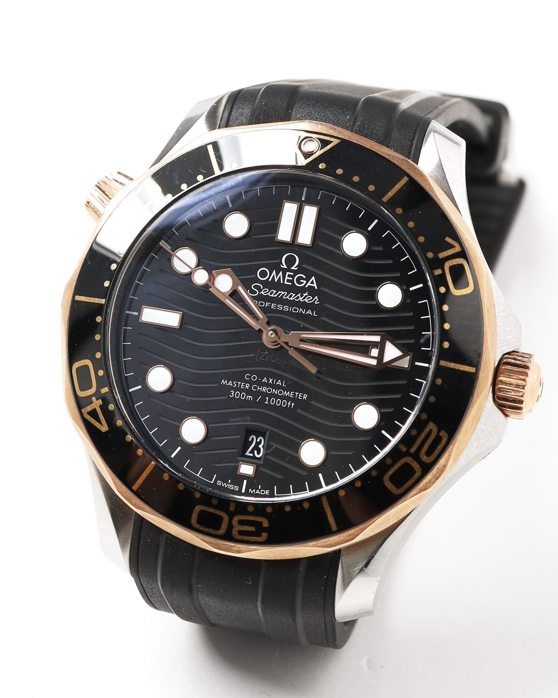 Omega Seamaster Diver 300m 42mm Ref 210.22.42.20.01.002 Full Set Watch In Black