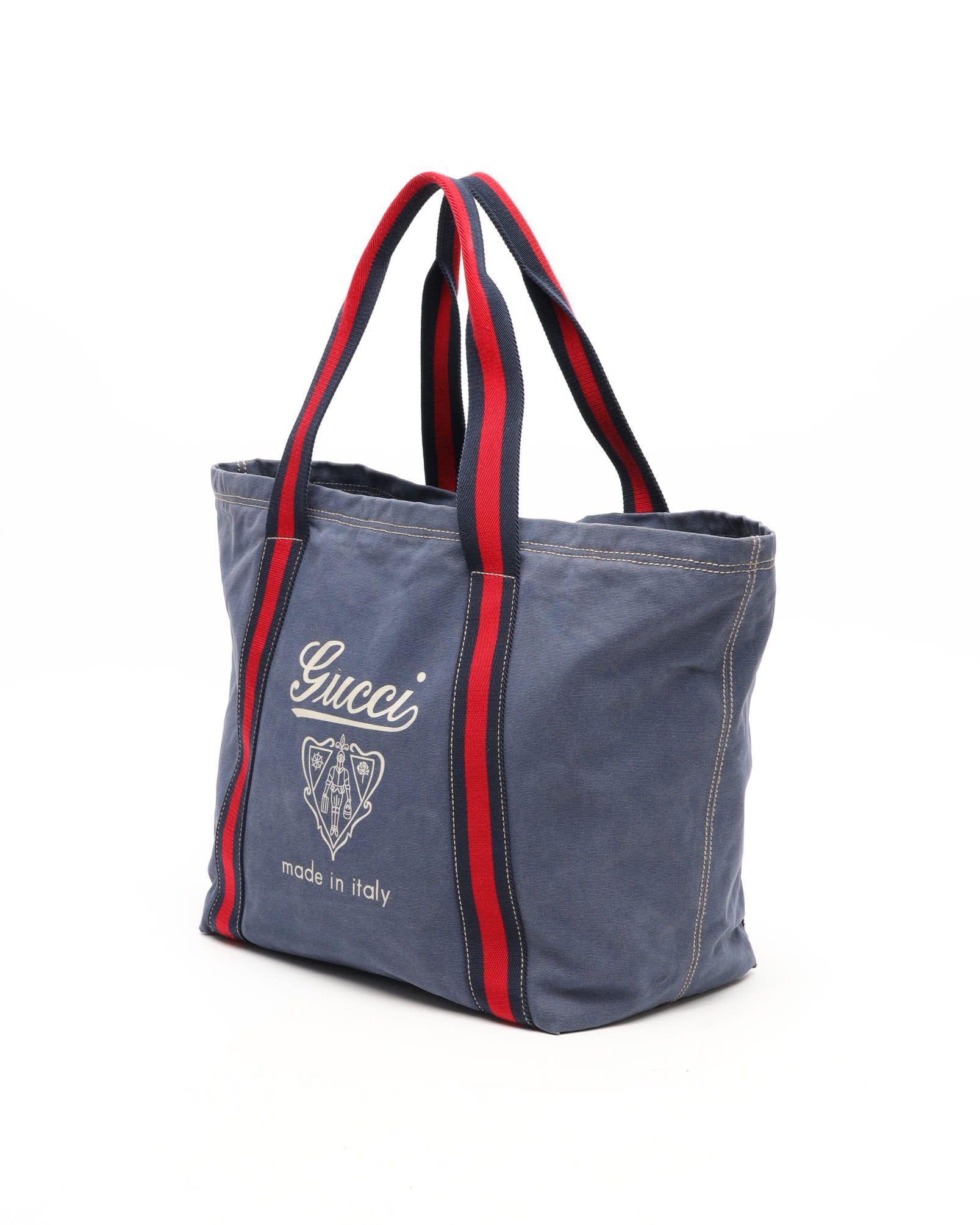 Gucci Gg Tote Bag In Blue