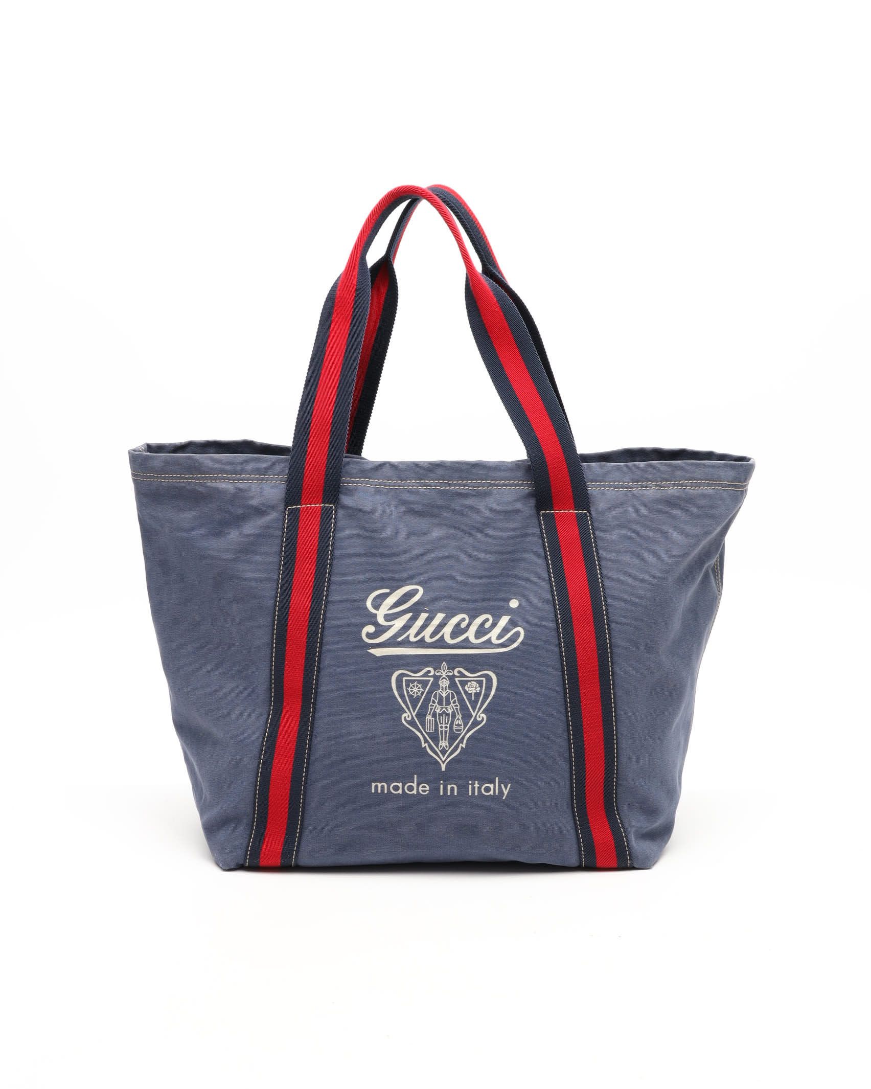 Gucci Gg Tote Bag In Blue