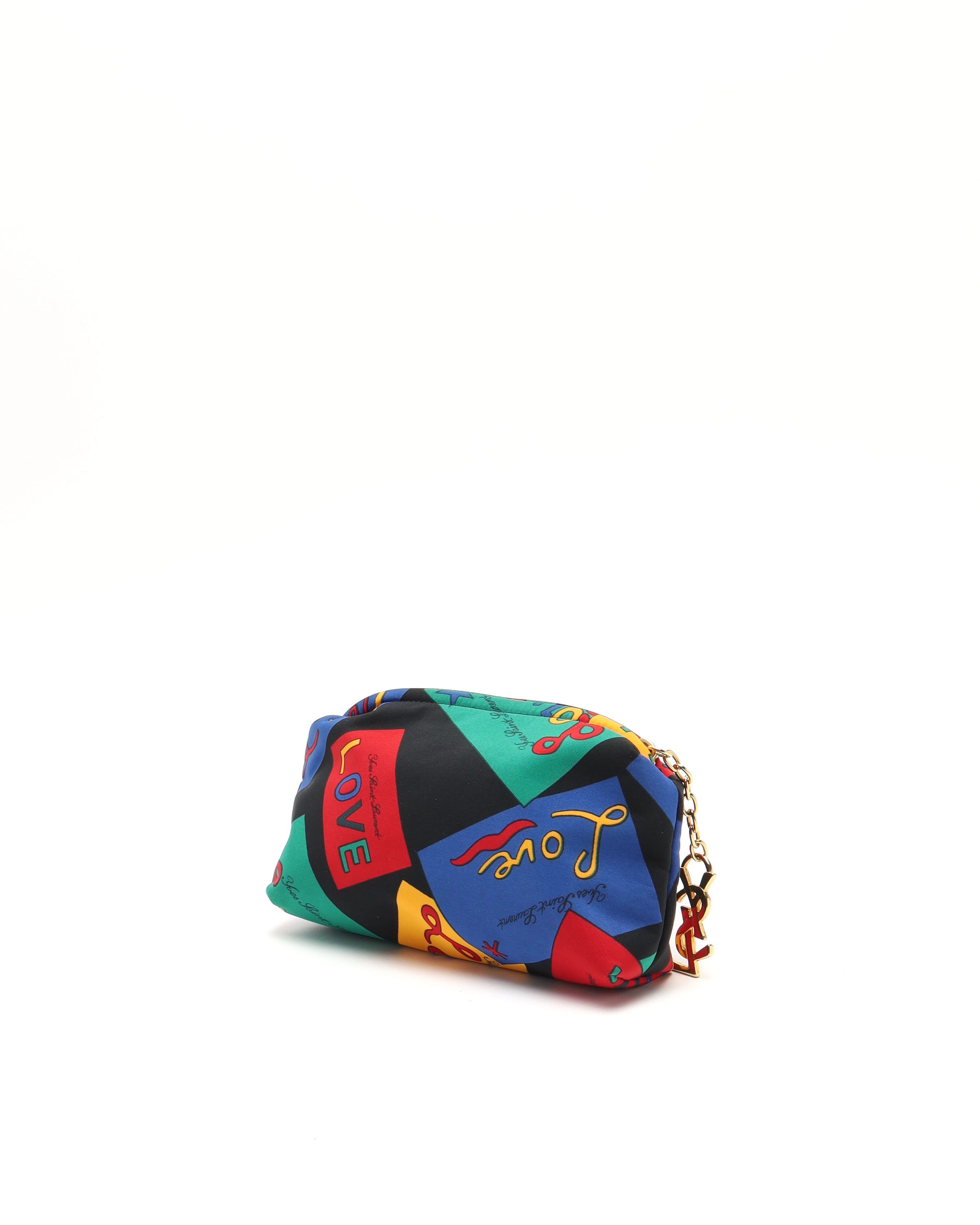 Saint Laurent Love Pouch In Multi