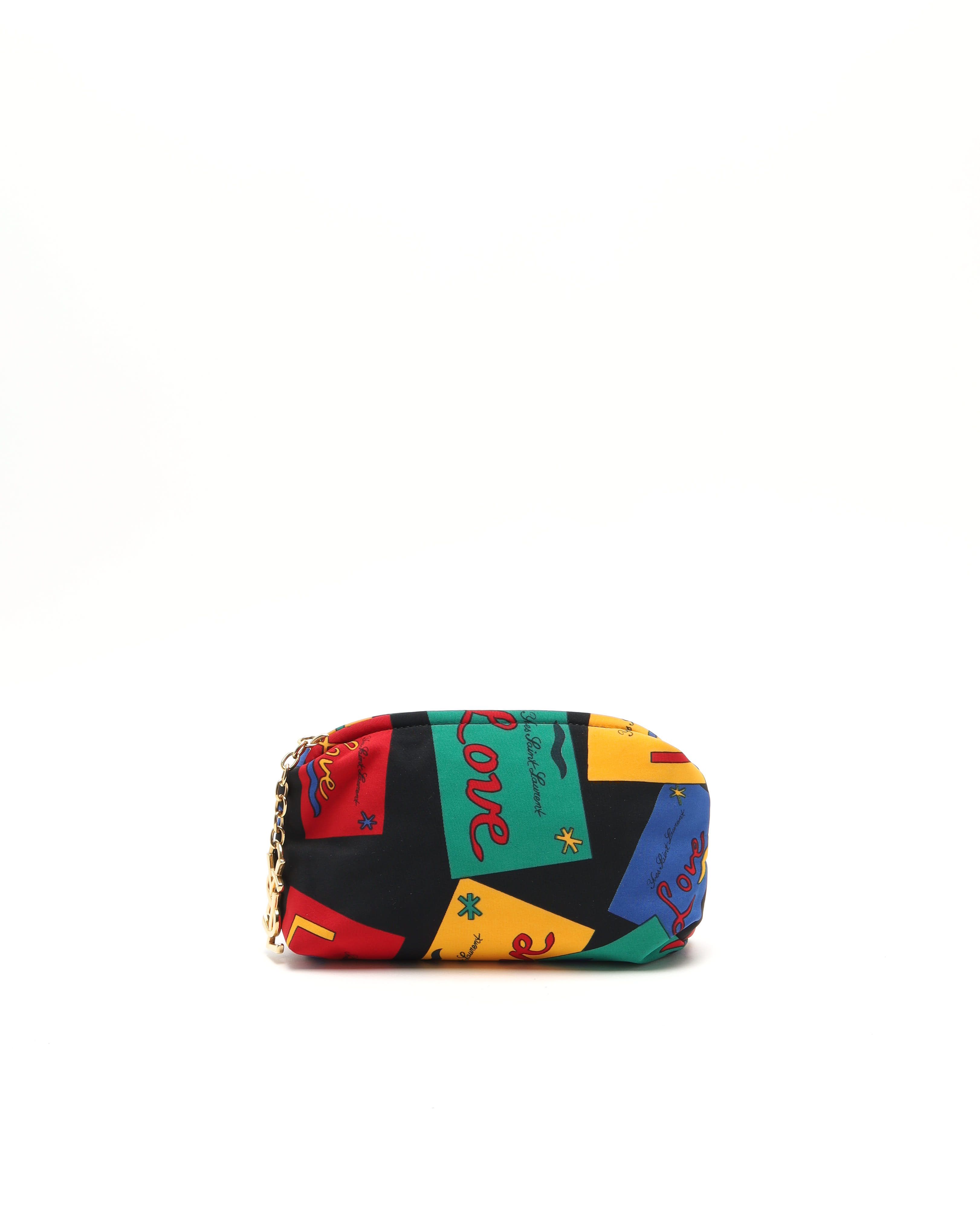 Saint Laurent Love Pouch In Multi