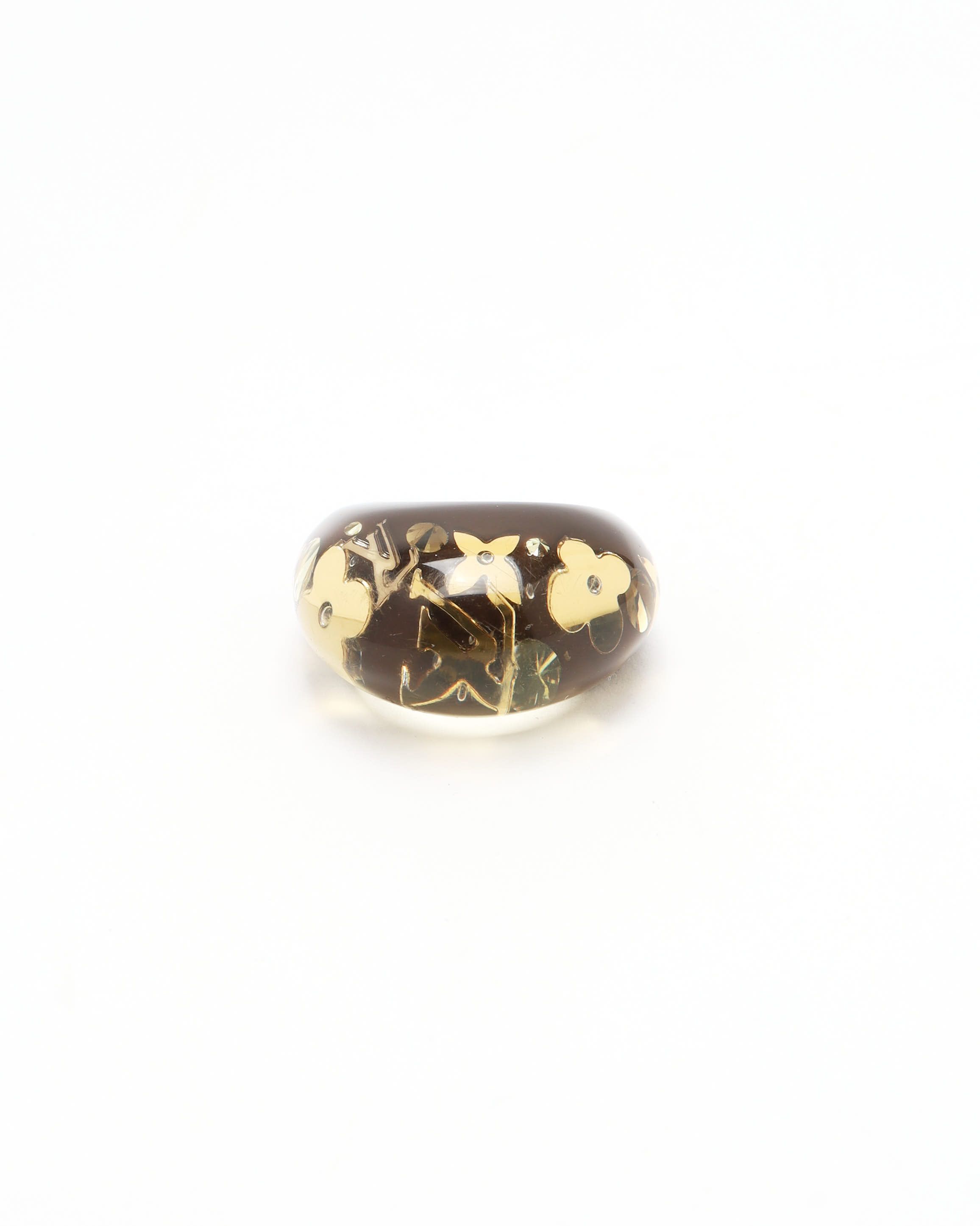 Pre-owned Louis Vuitton Resin Ring In Multi