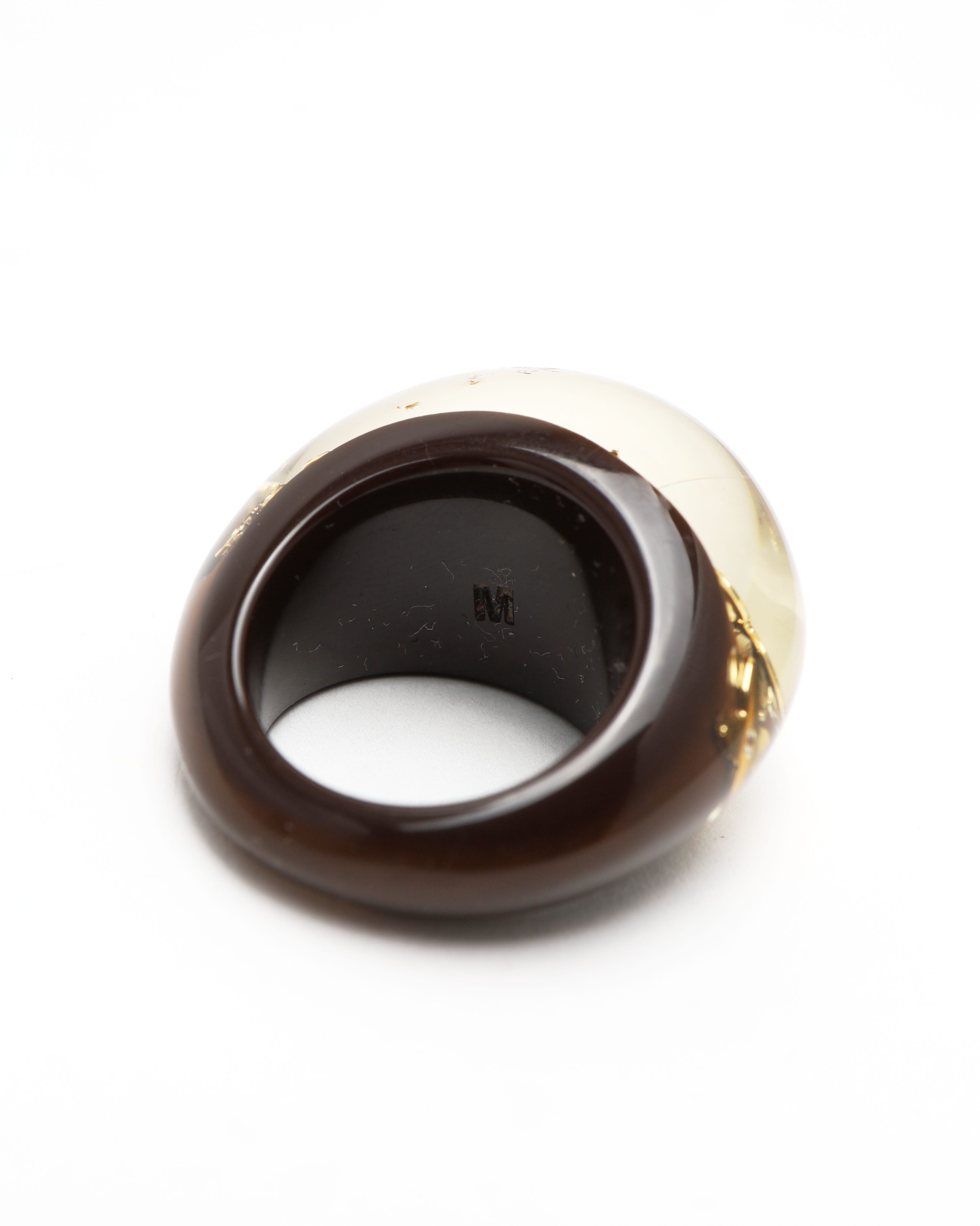 Pre-owned Louis Vuitton Resin Ring In Multi