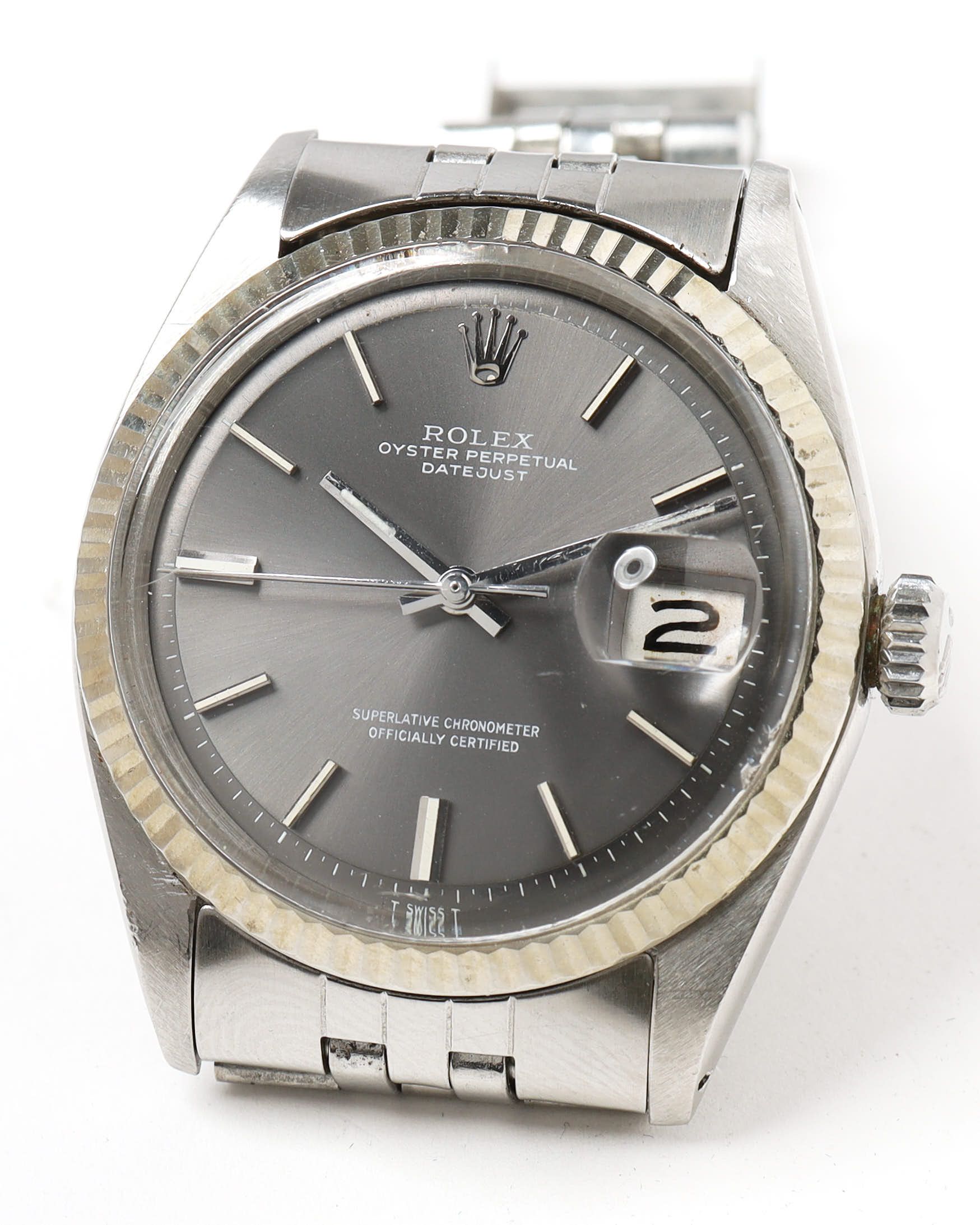 Rolex Datejust 36mm Ref 1601 1972 Watch In Silver