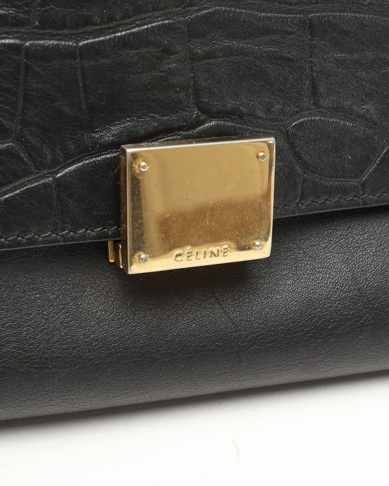 Celine Céline Medium Trapeze Bag In Black