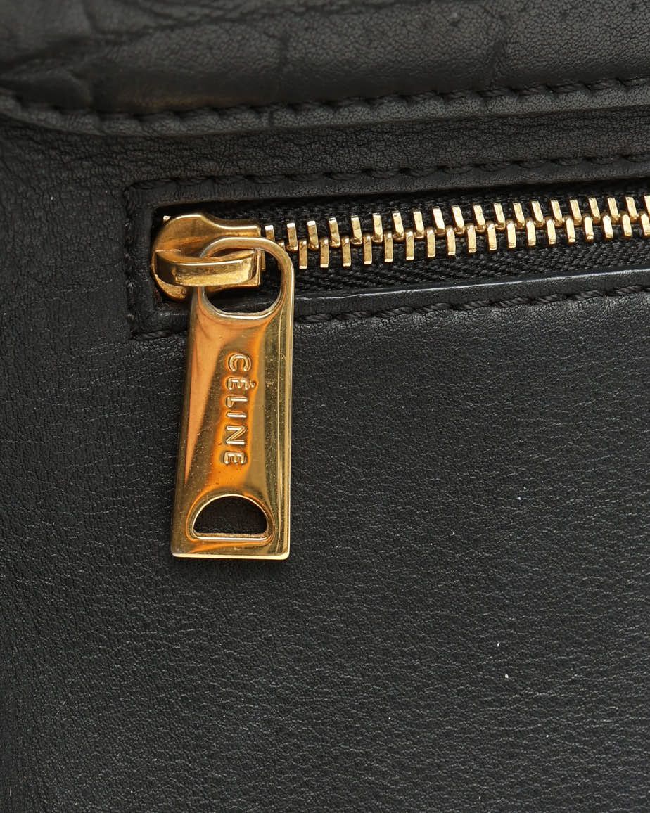 Celine Céline Medium Trapeze Bag In Black