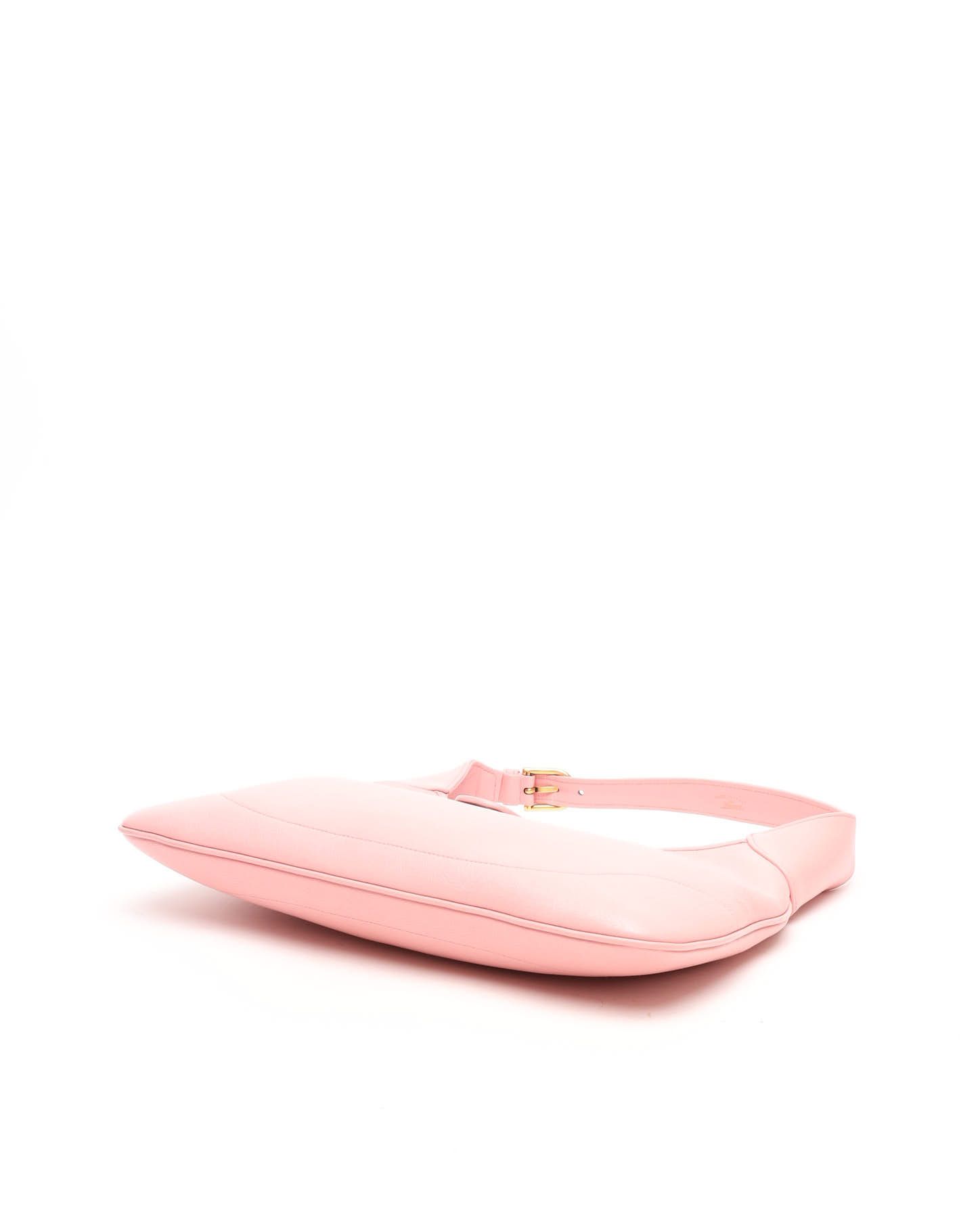 Gucci Aphrodite Pink Raffia Medium Shoulder Handbag With Suede Leather Top Handle In Pink