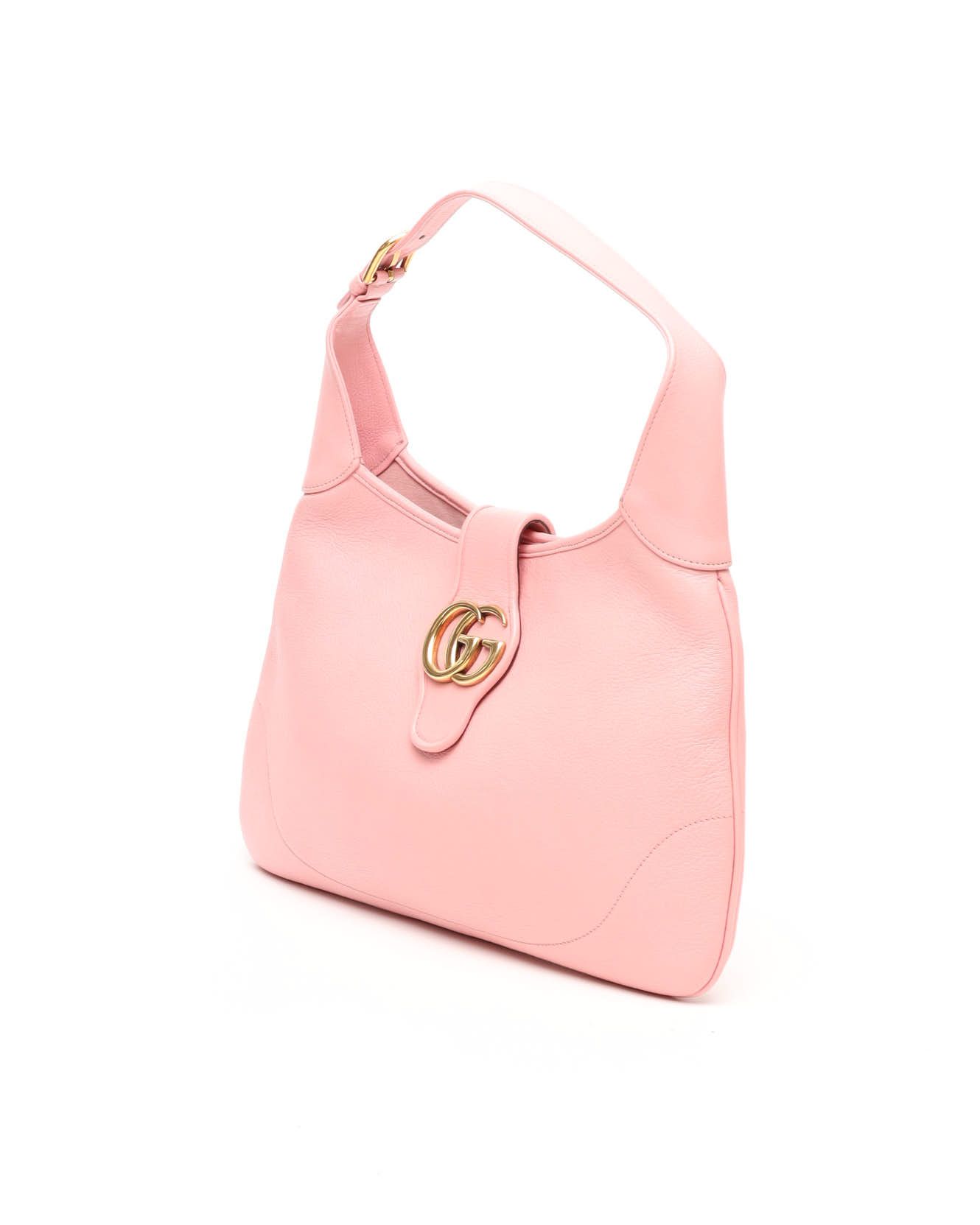 Gucci Aphrodite Pink Raffia Medium Shoulder Handbag With Suede Leather Top Handle In Pink