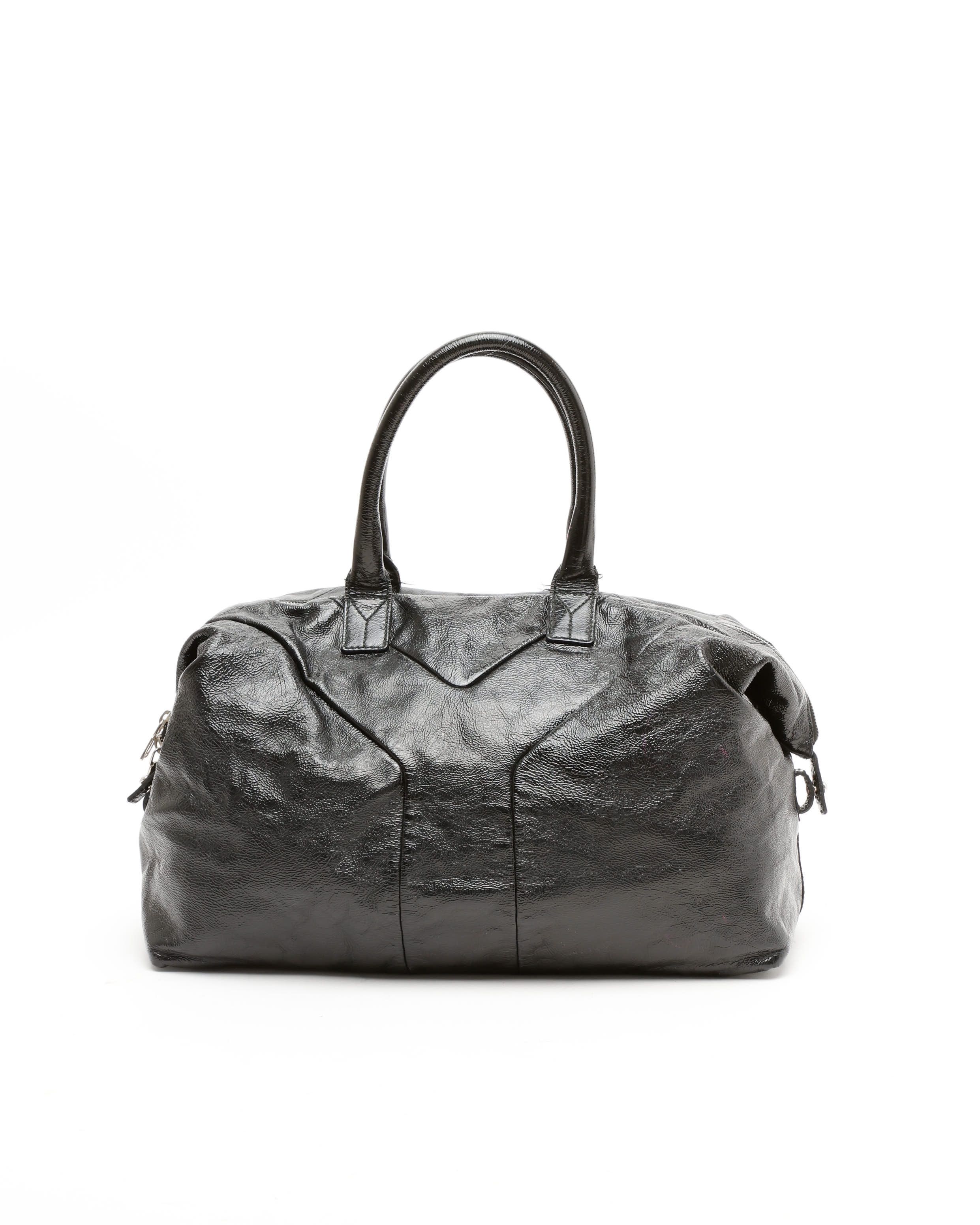 Saint Laurent Patent Easy Y Boston Bag