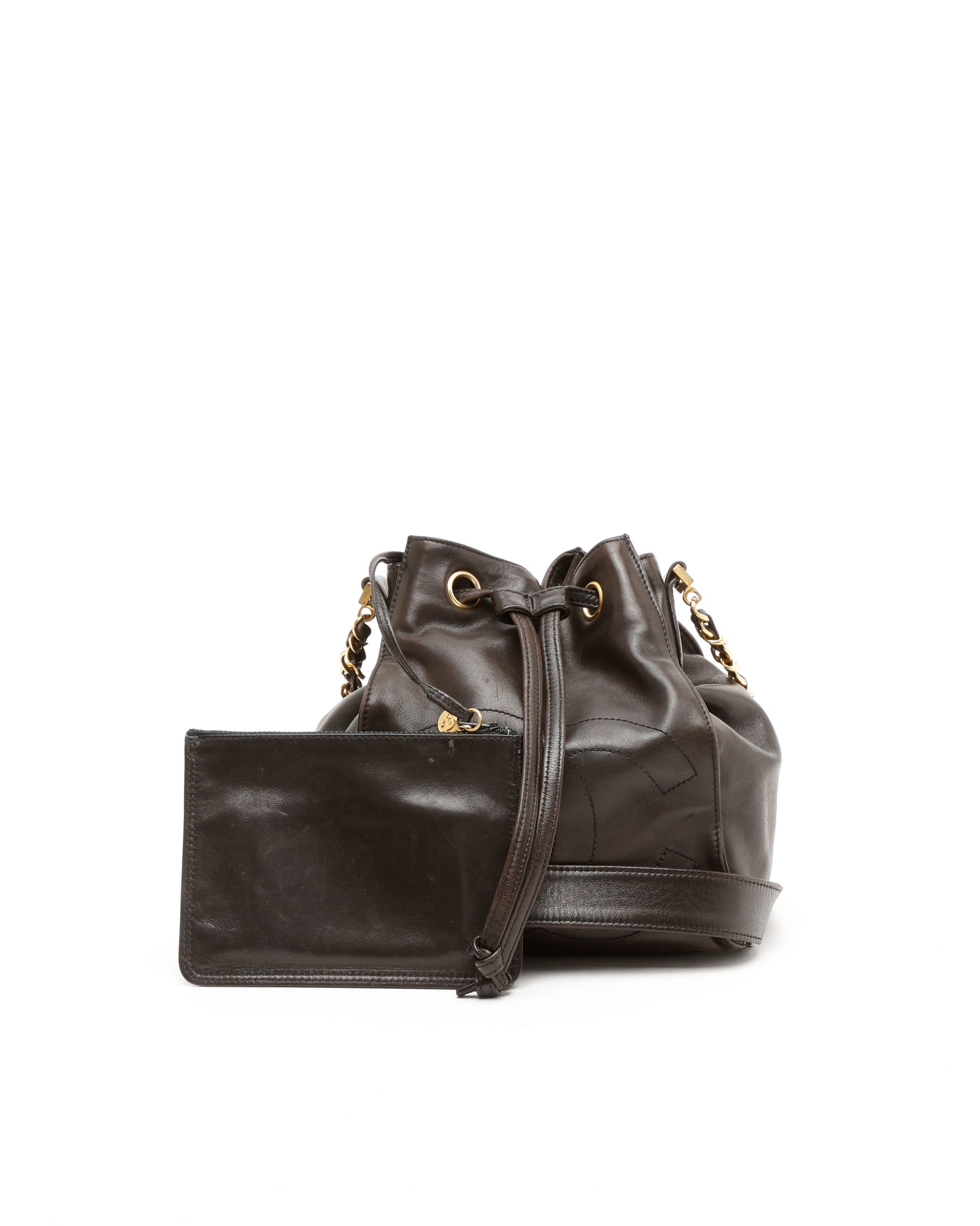 CHANEL Pre-owned Cc Bucket Bag In Brown