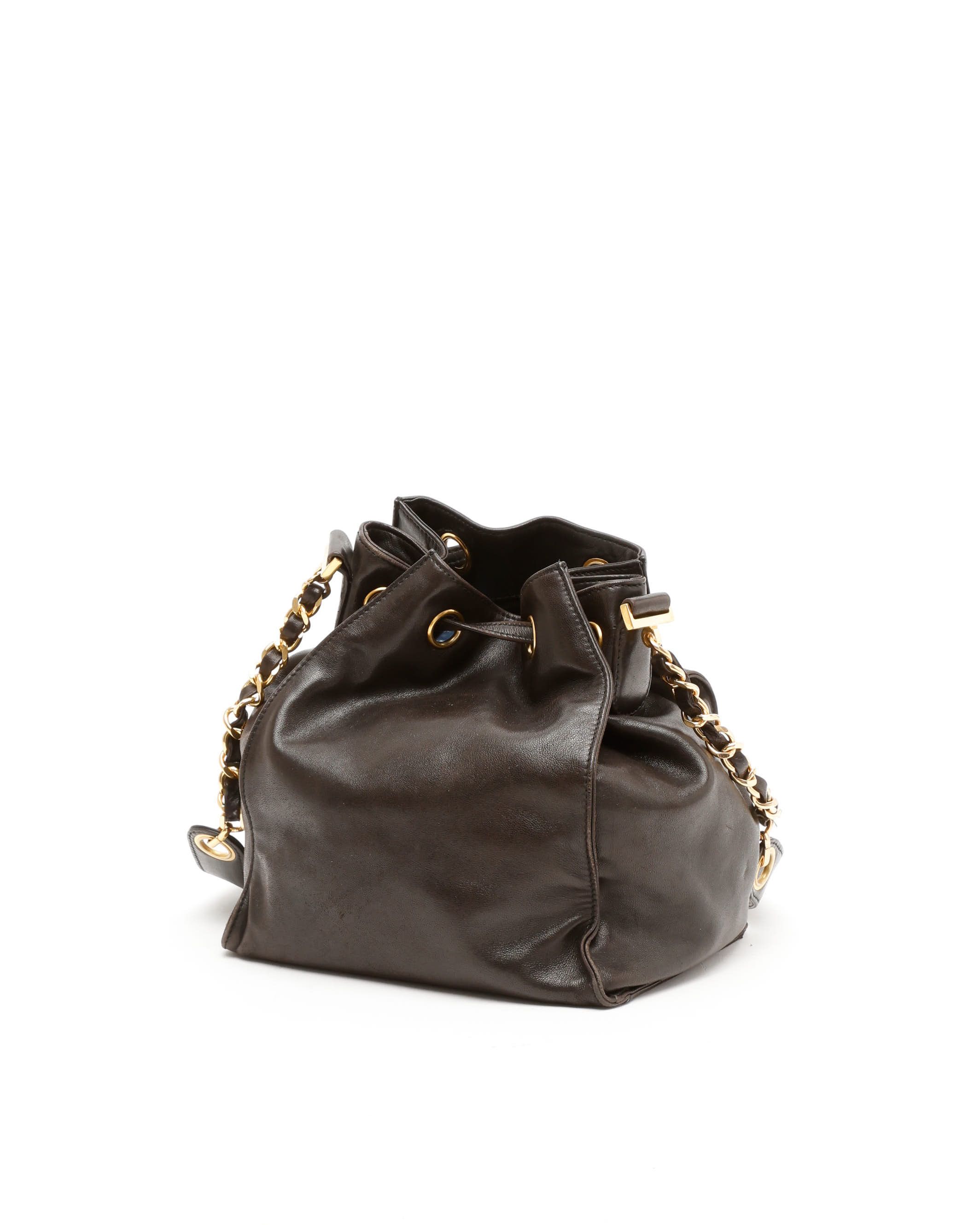 CHANEL Pre-owned Cc Bucket Bag In Brown