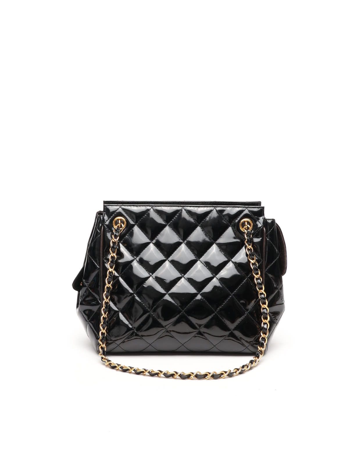 Chanel Patent Matelassé Chain Bag