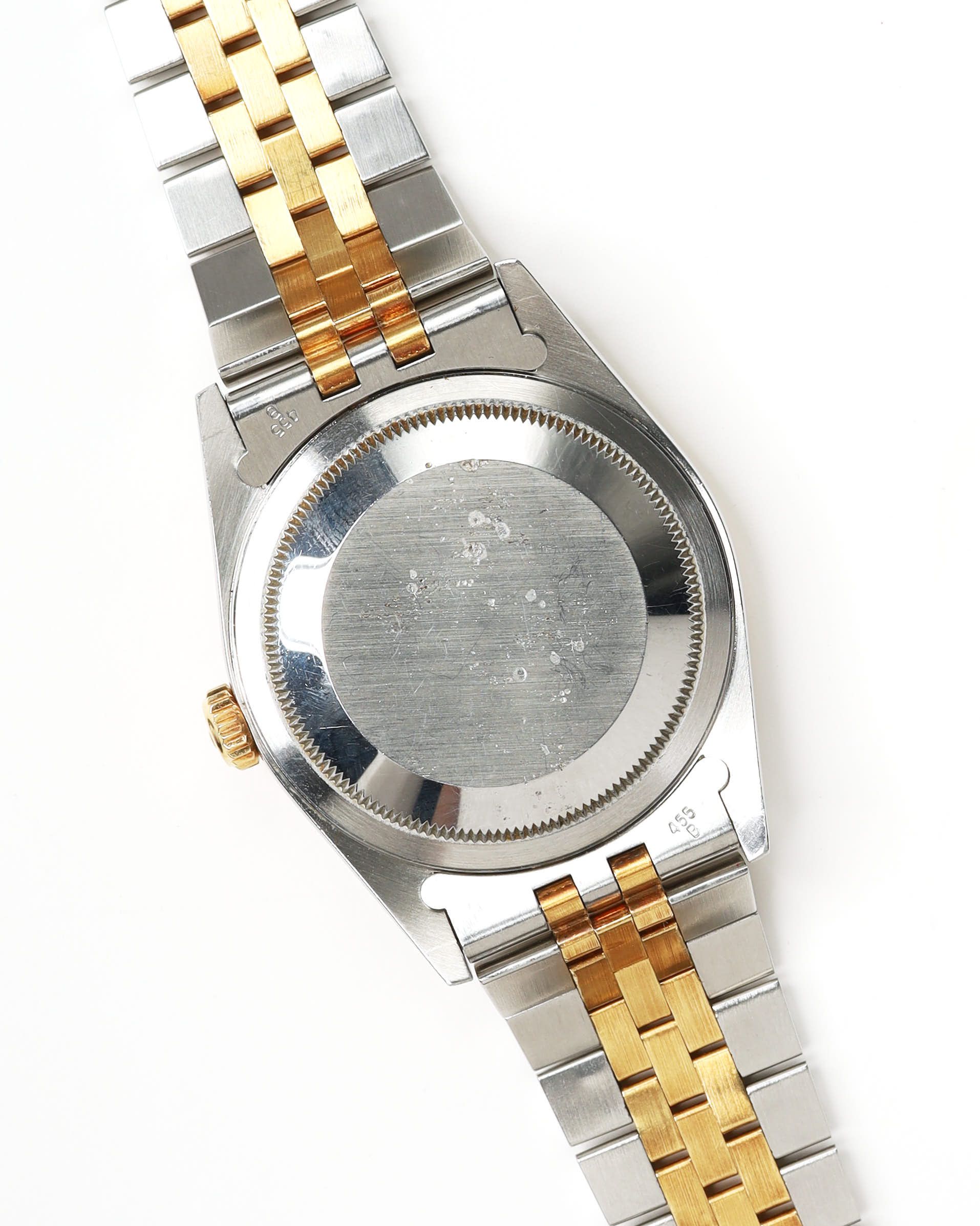 Rolex Datejust 36mm Ref 16233 Rare Pyramid Dial Full Set 1989 Watch In Sand