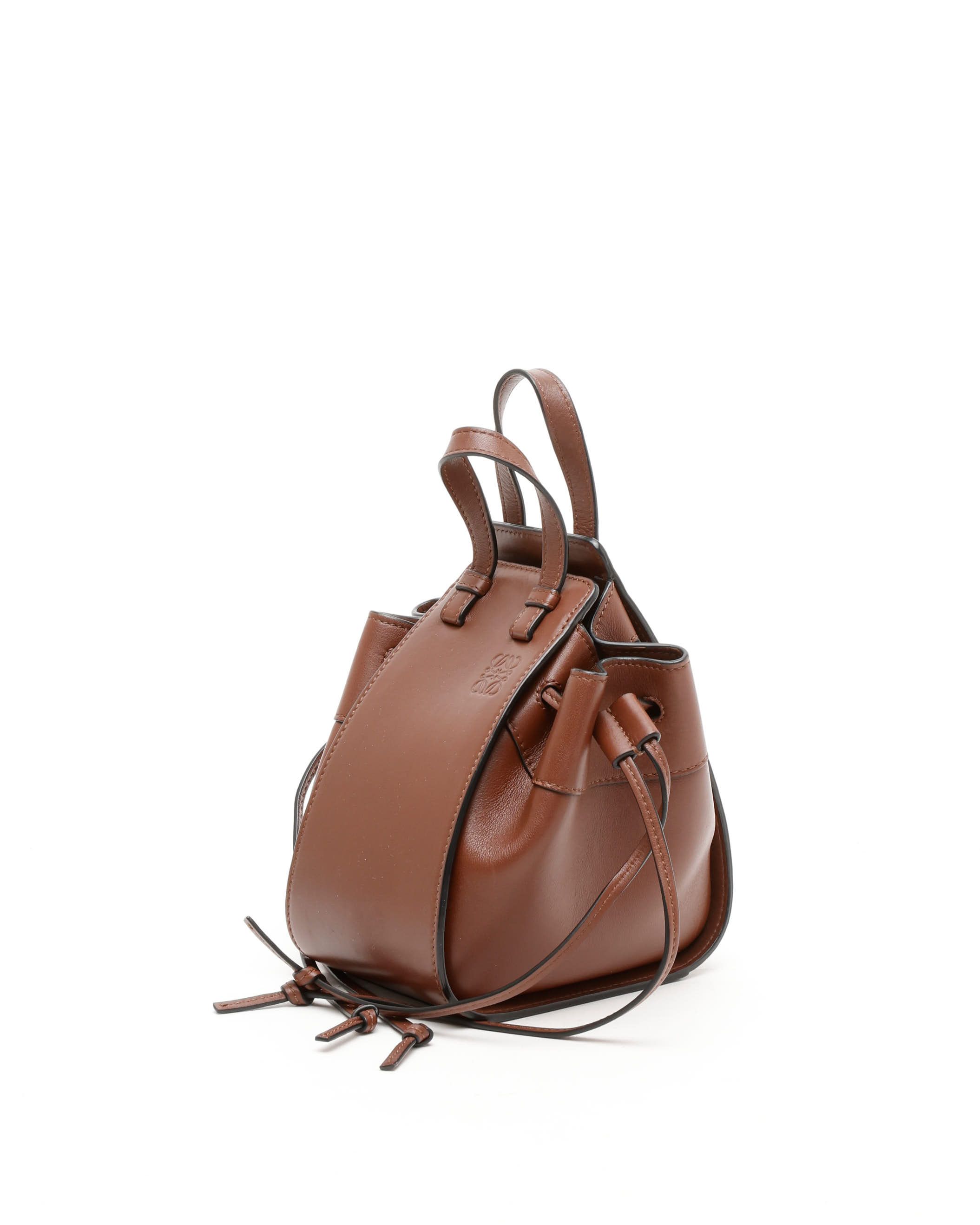 Loewe Mini Hammock Bag In Brown