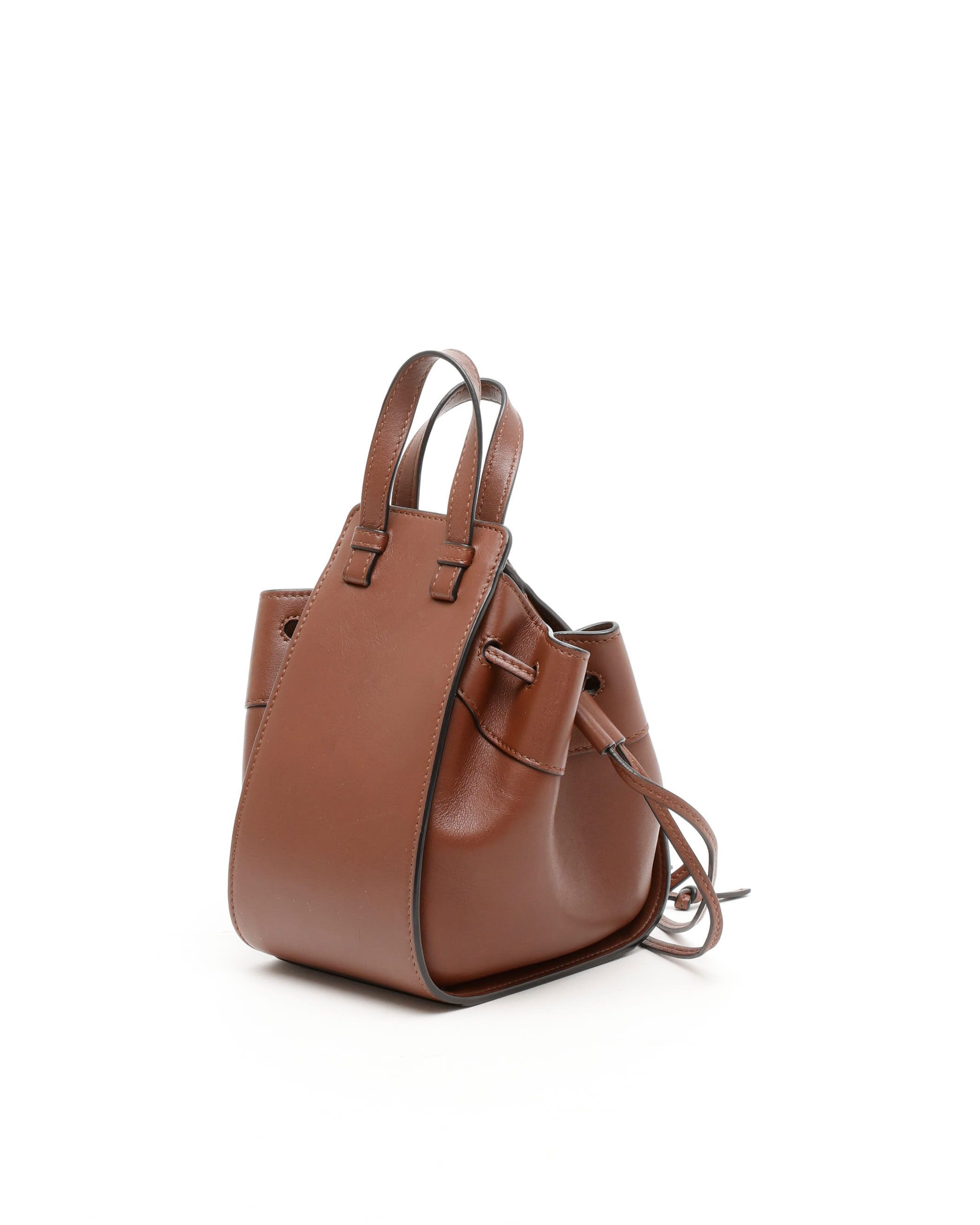 Loewe Mini Hammock Bag In Brown