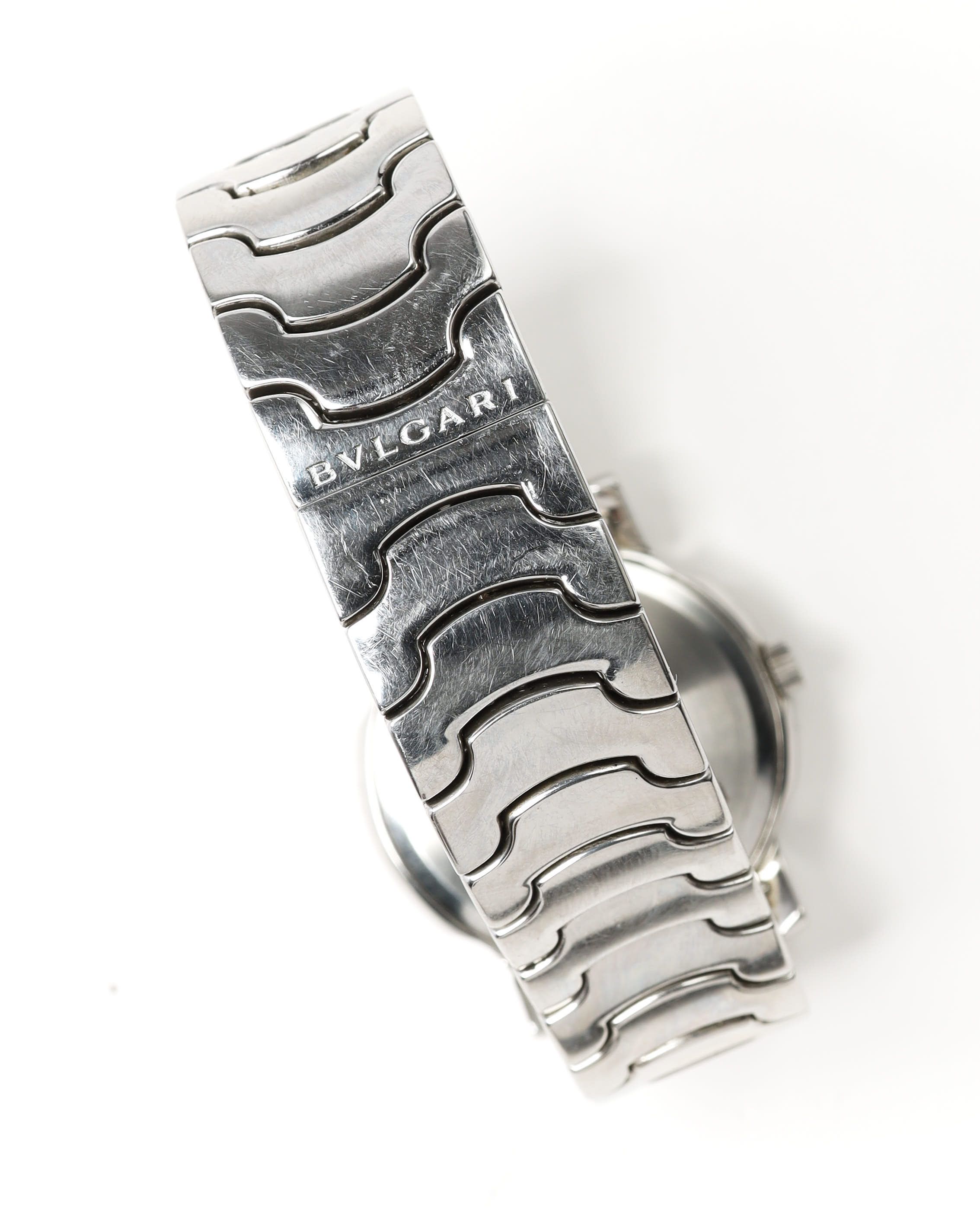 Bvlgari Solotempo 35mm Ref St35s Watch In Blue