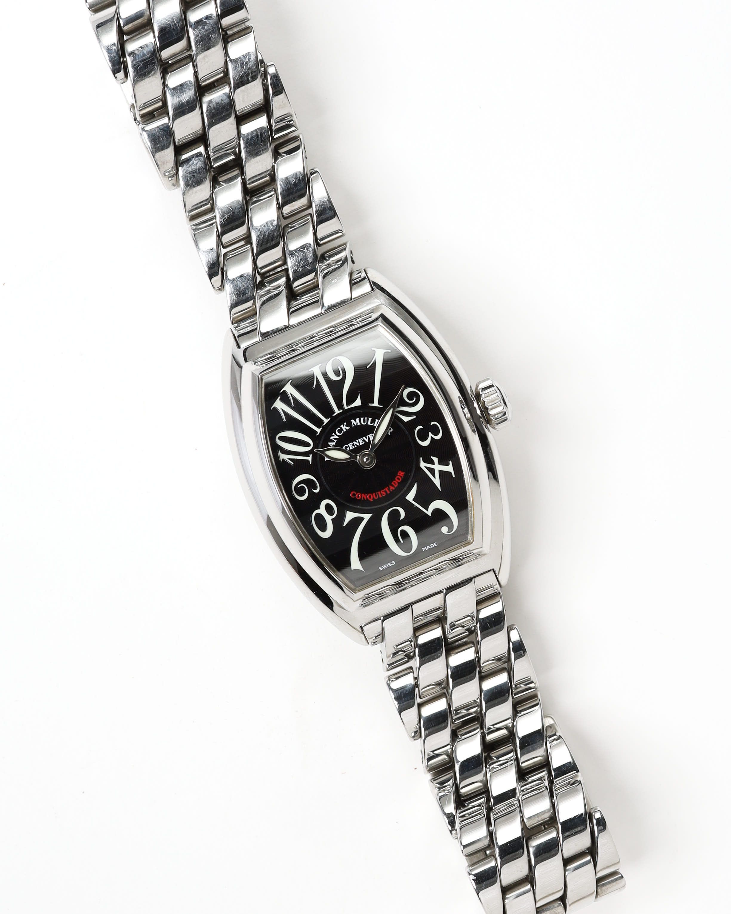 Franck Muller Conquistador 28mm Ref 8005lqz Full Set Watch In Black