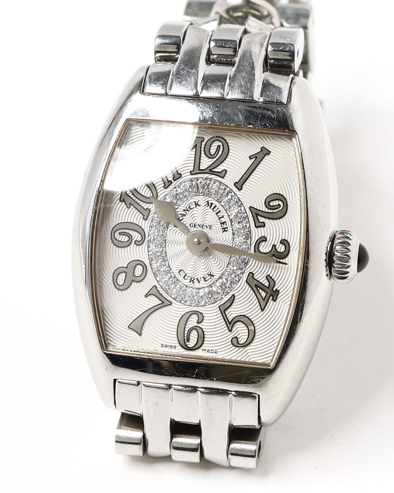 Franck Muller Tonneau Curvex 22mm Ref 2252qz Full Set Watch In Metallic