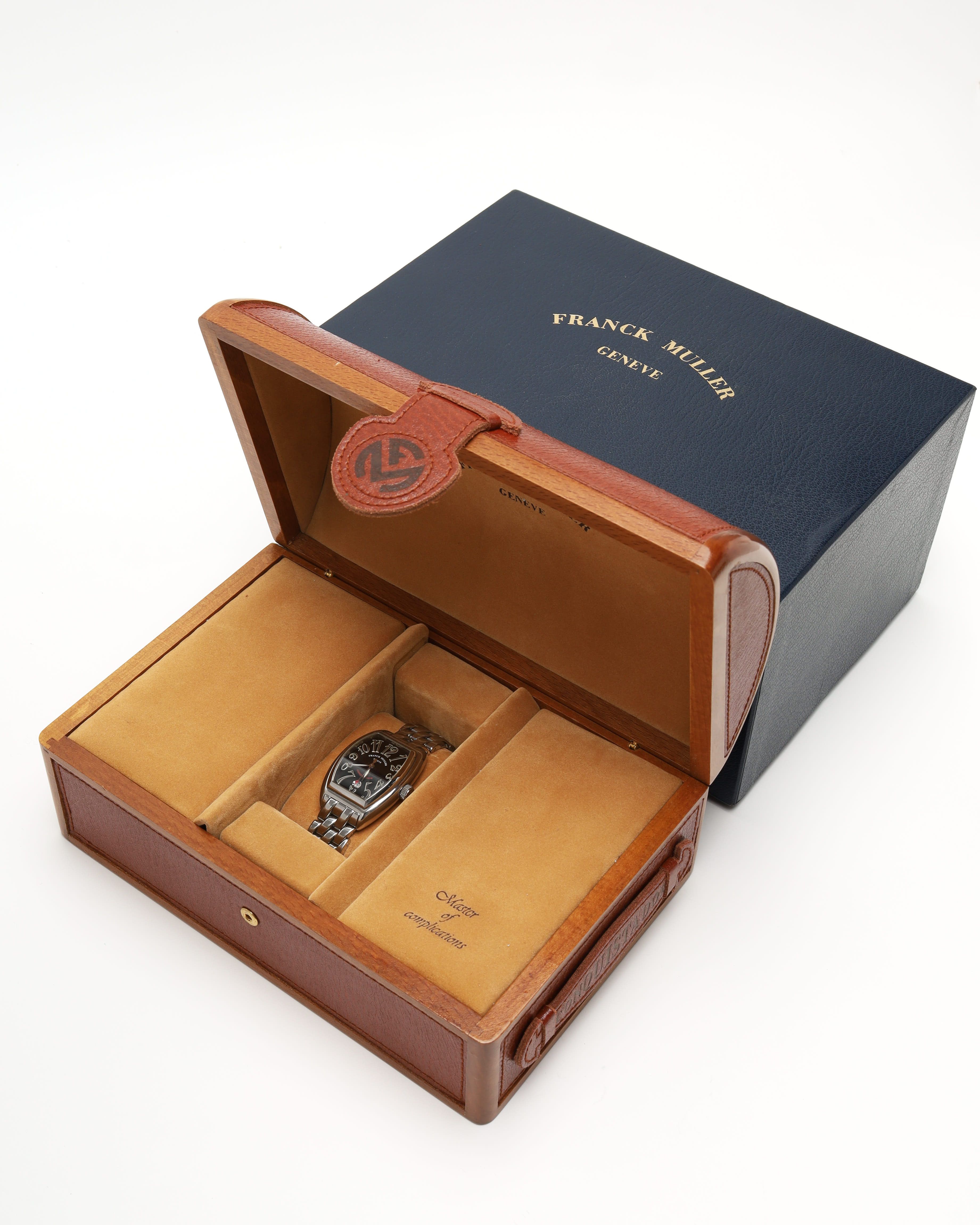 Franck Muller Conquistador 35mm Ref 8002sc Full Set Watch In Metallic