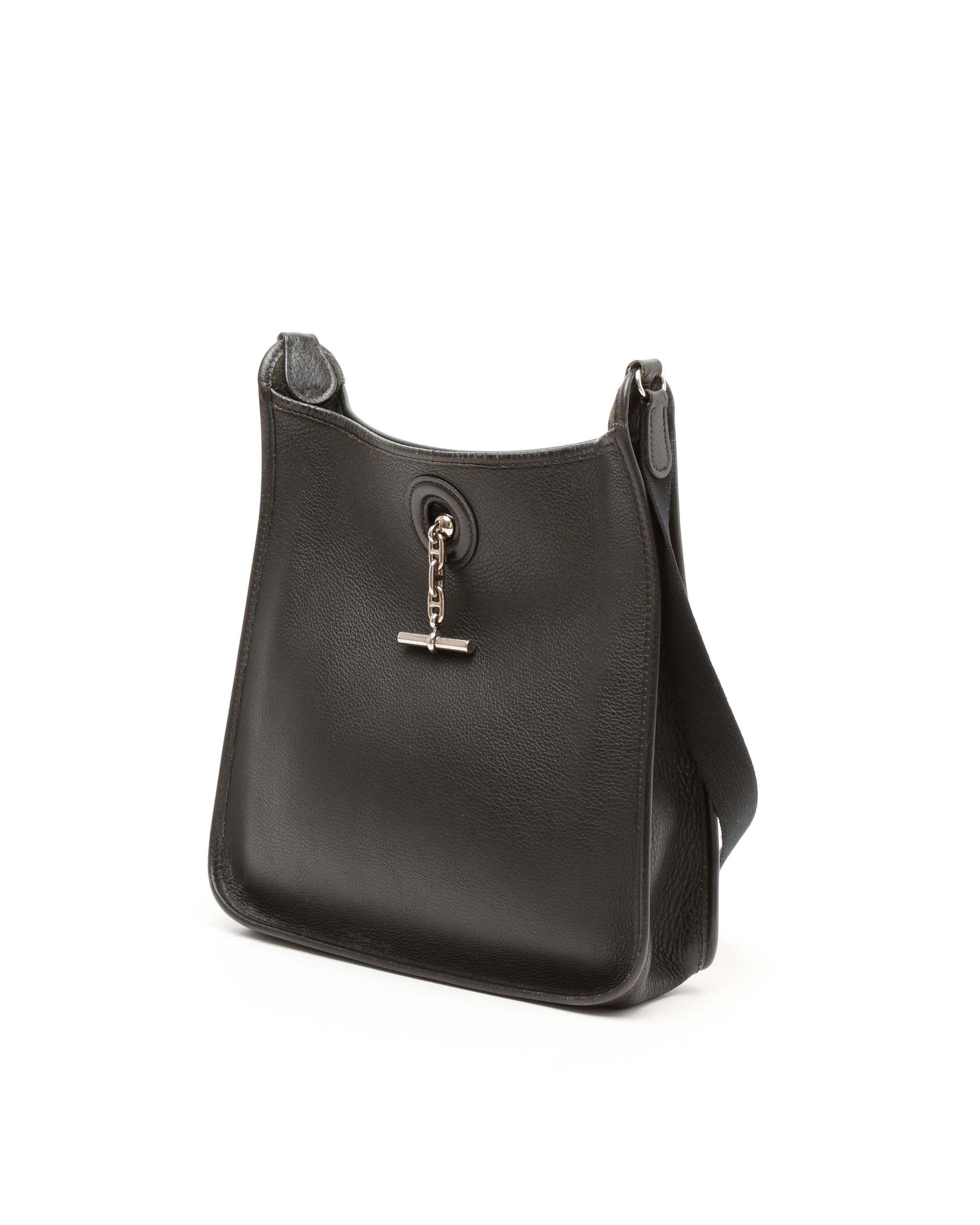 HERMES Pre-owned Hermès Clemence Vespa Pm Bag In Black
