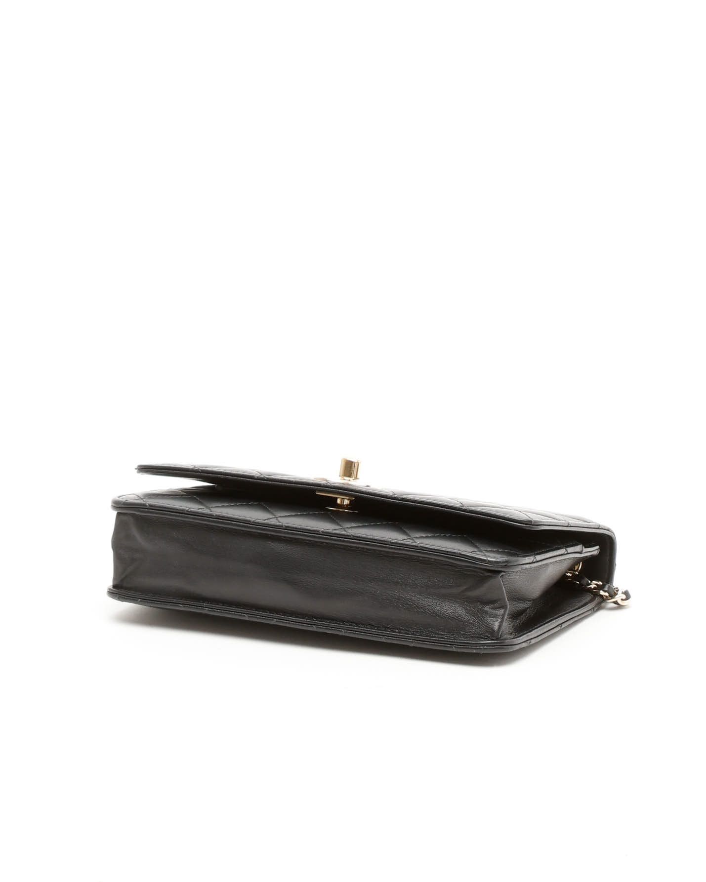 Pre-owned Chanel Trendy Wallet On Chain Bag In Black