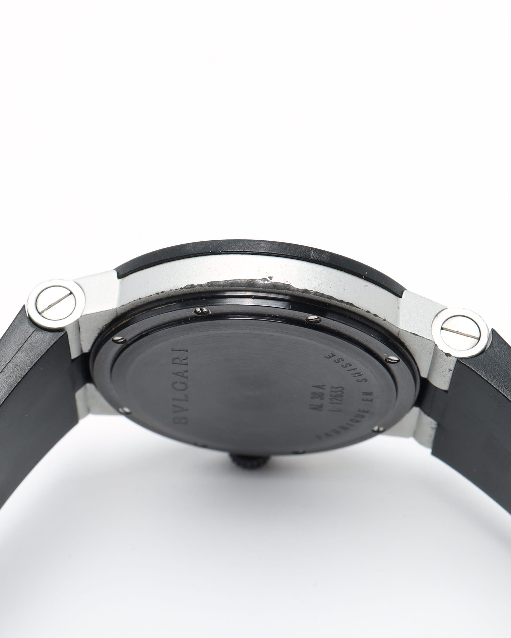 Bvlgari Diagono Aluminium 38mm Ref Al38ta Watch In White