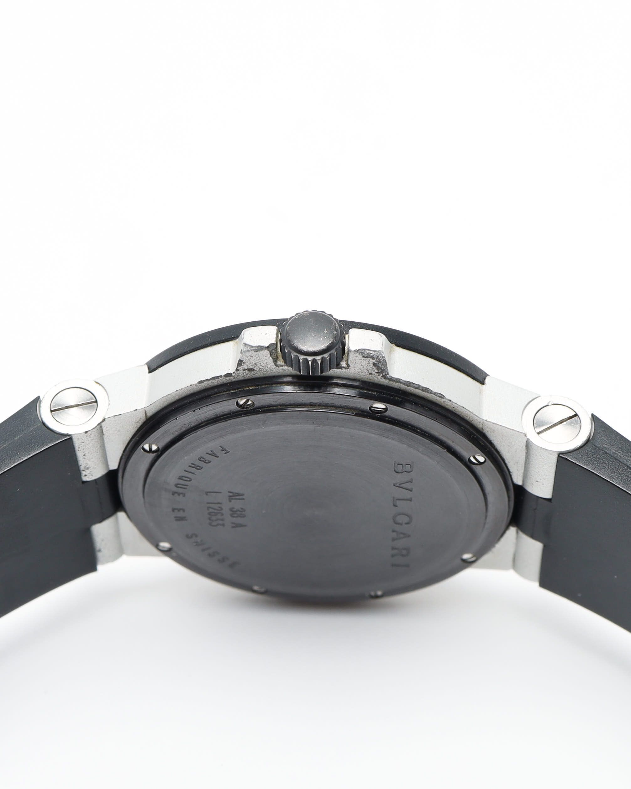 Bvlgari Diagono Aluminium 38mm Ref Al38ta Watch In White