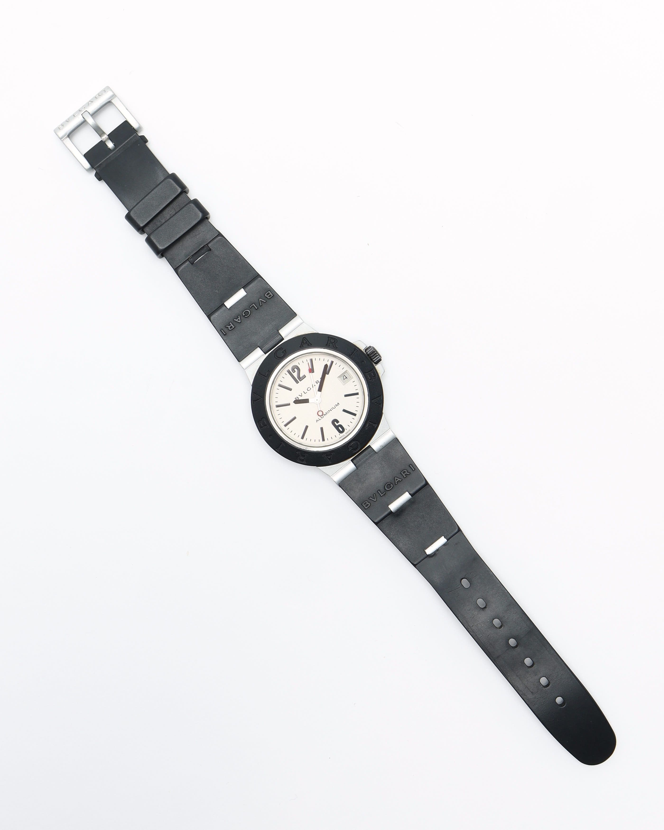 Bvlgari Diagono Aluminium 38mm Ref Al38ta Watch In White