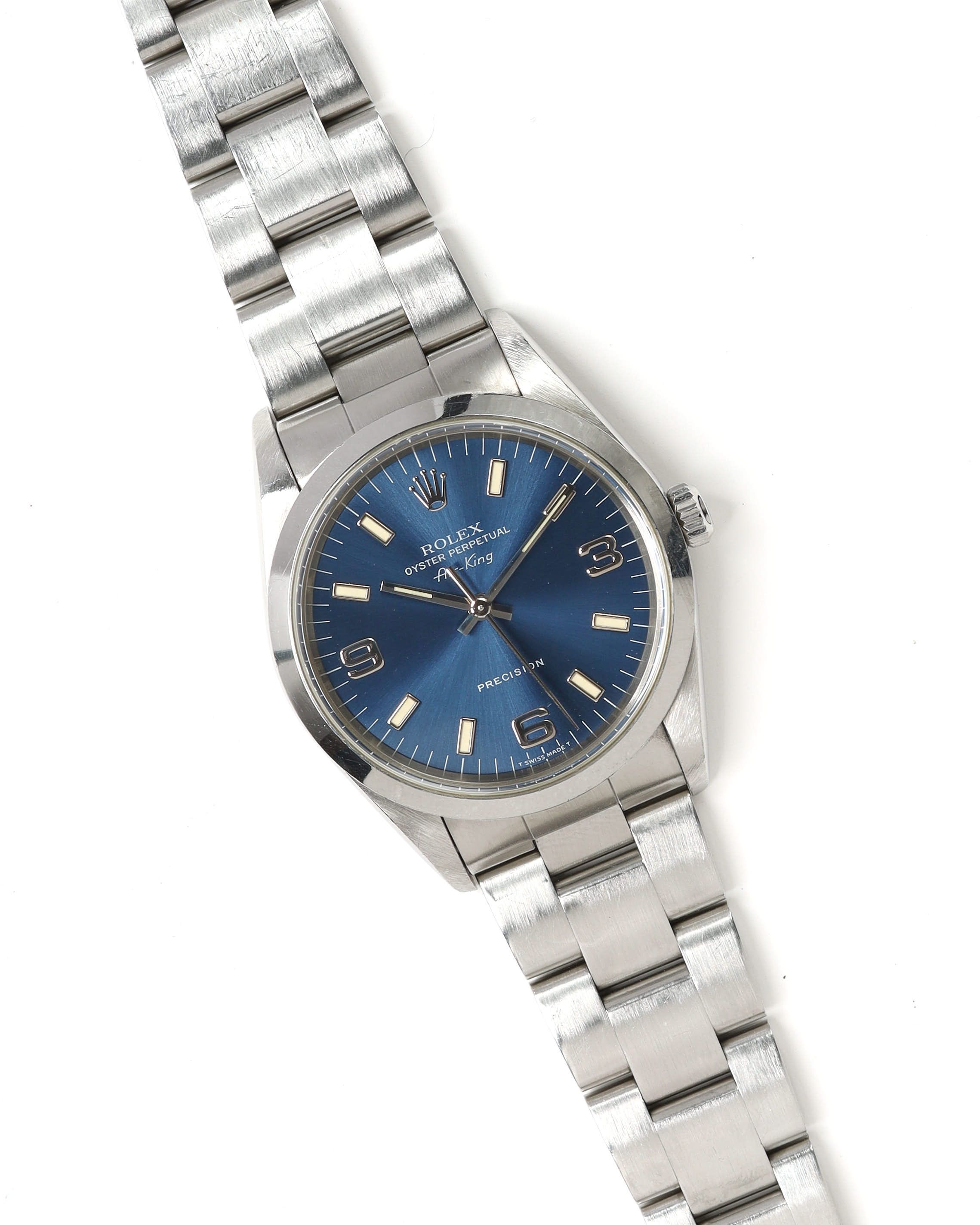 Rolex Air-king 34mm Ref 14000 1997 Watch In Metallic