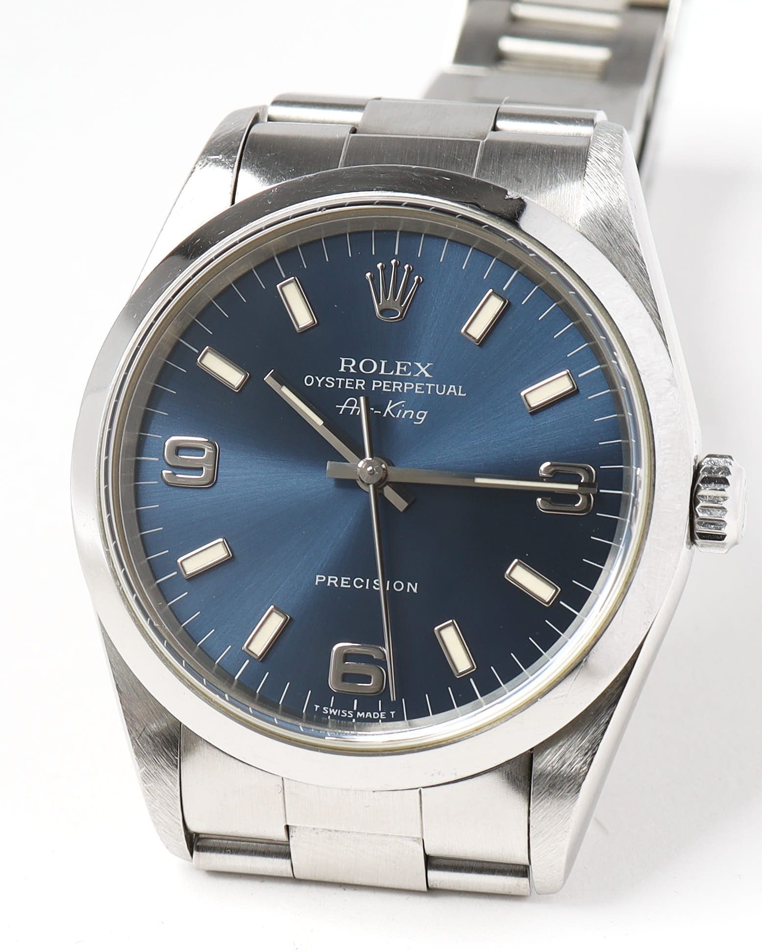Rolex Air-king 34mm Ref 14000 1997 Watch In Metallic