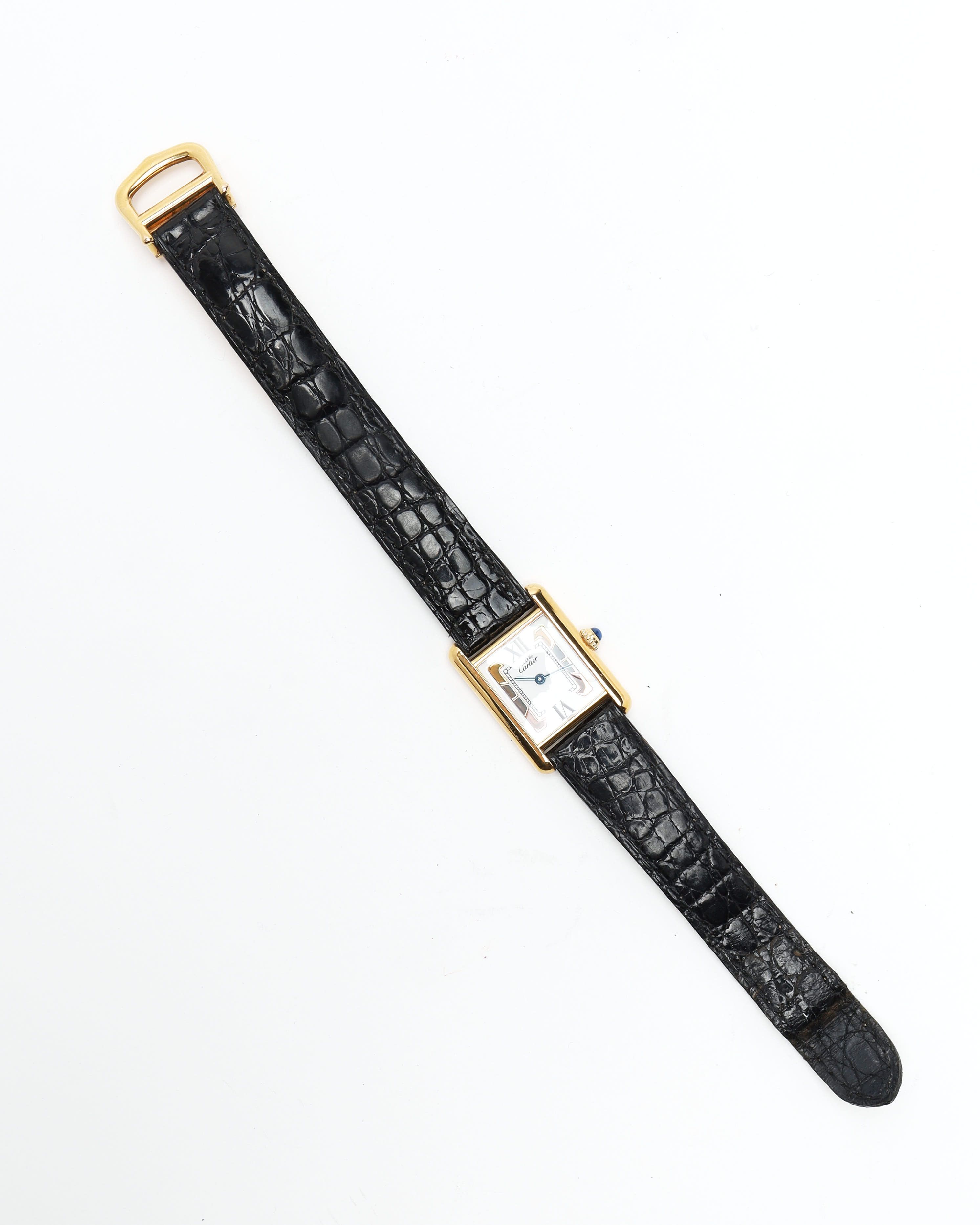 Cartier Tank Vermeil 20mm Ref 5057001 Watch In White