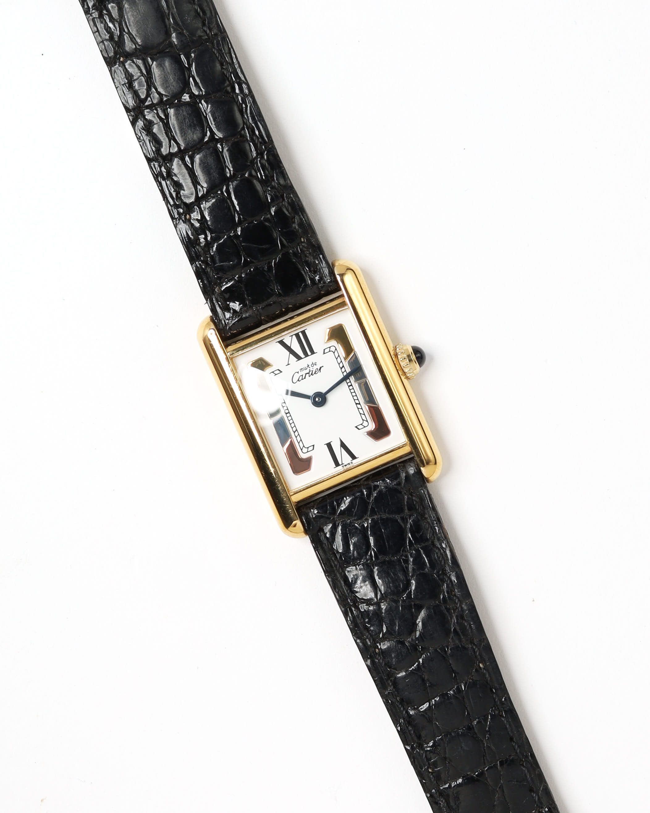 Cartier Tank Vermeil 20mm Ref 5057001 Watch In White