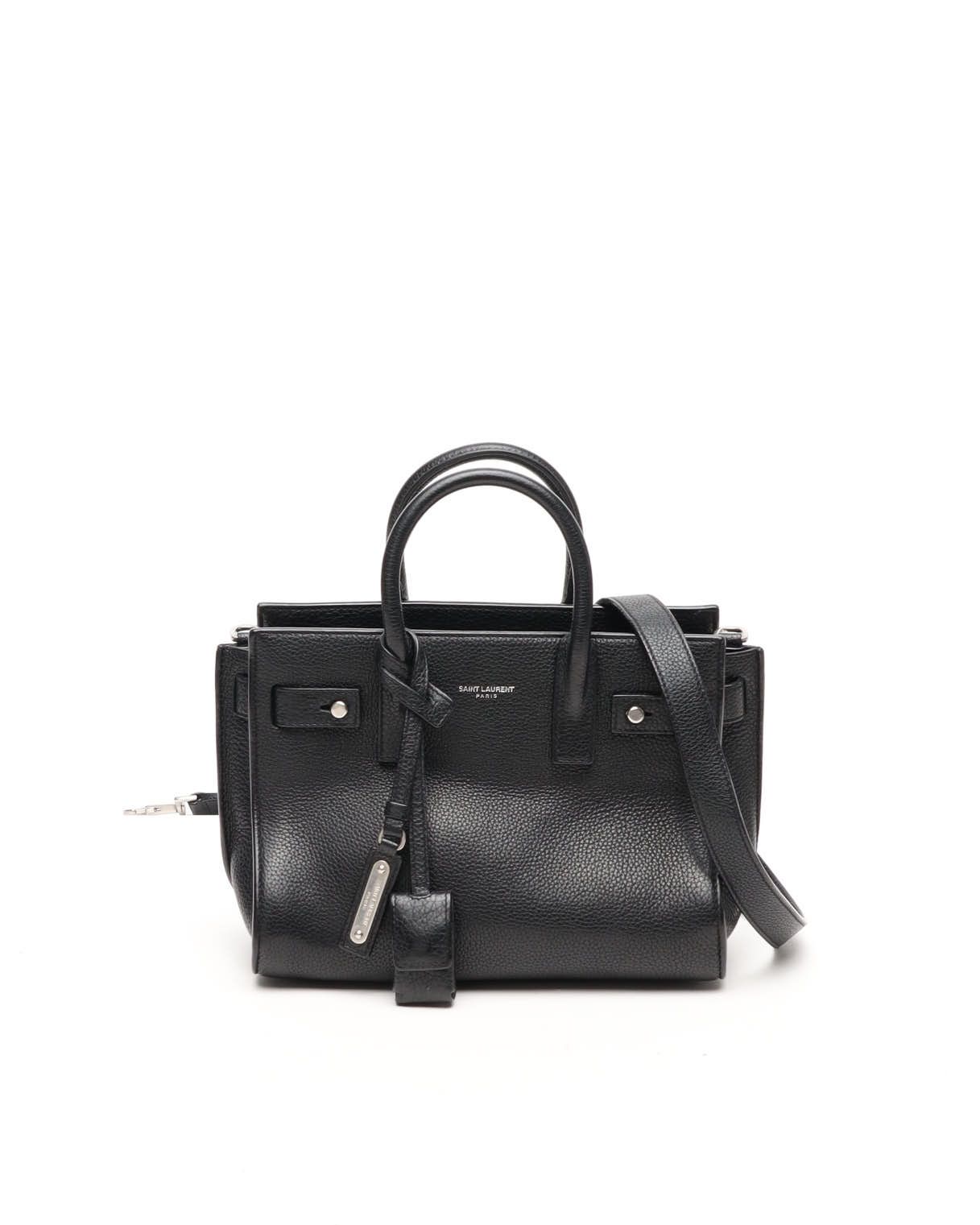 Saint Laurent Nano Sac De Jour Bag In Black
