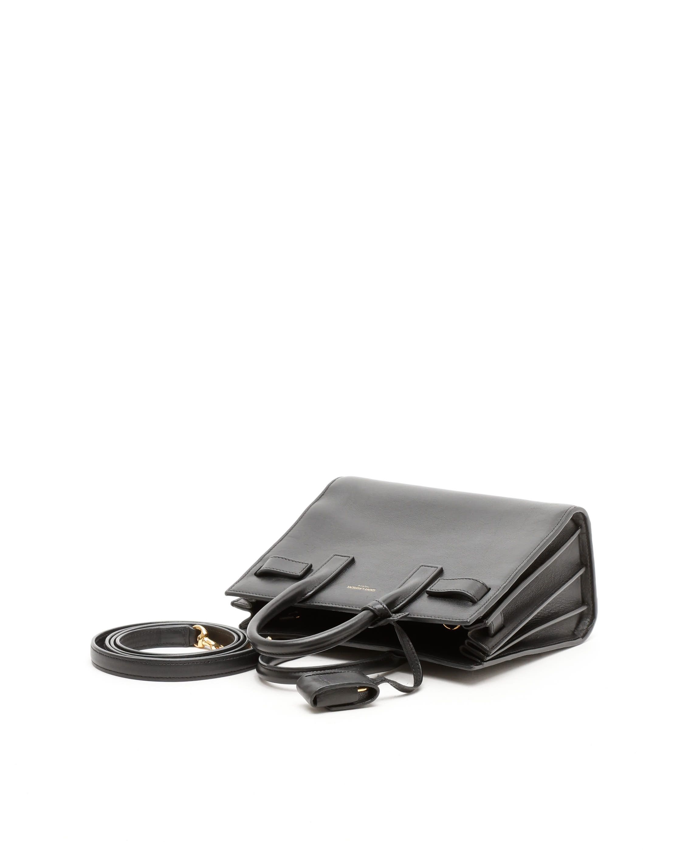 Saint Laurent Nano Sac De Jour Bag In Black