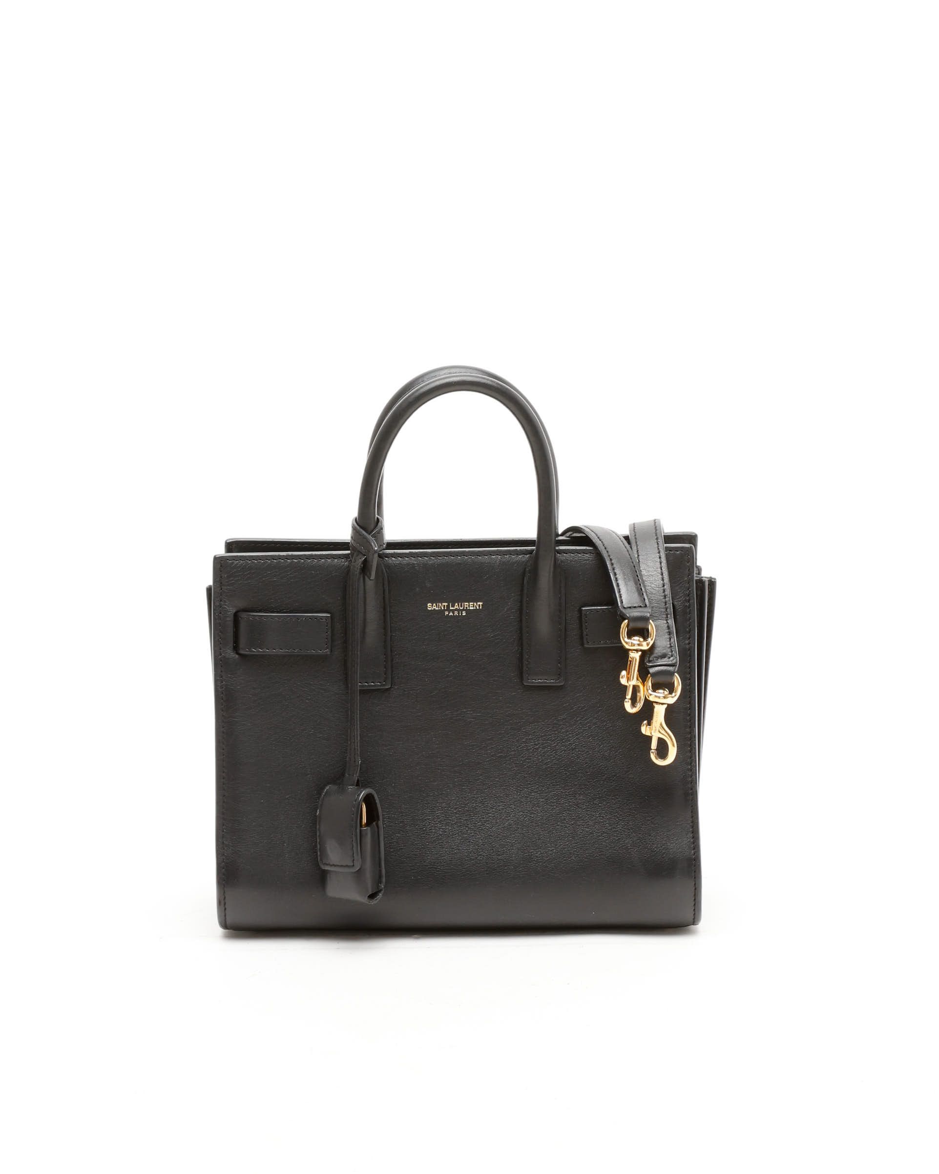 Saint Laurent Nano Sac De Jour Bag In Black