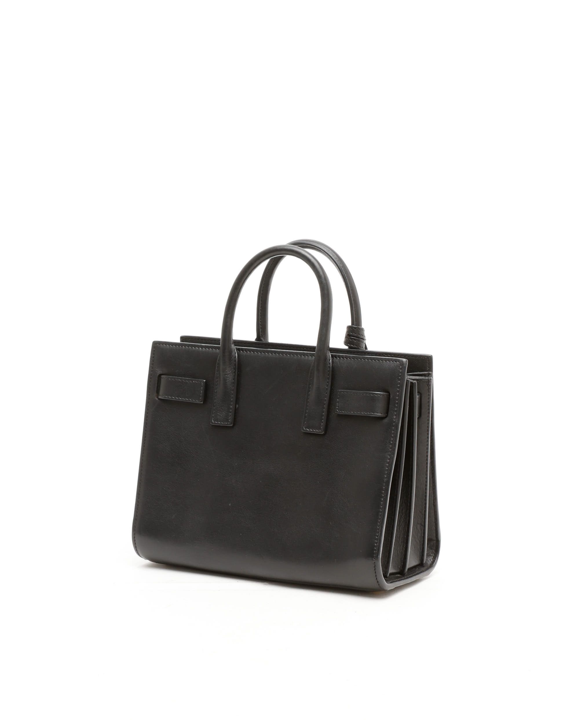 Saint Laurent Nano Sac De Jour Bag In Black