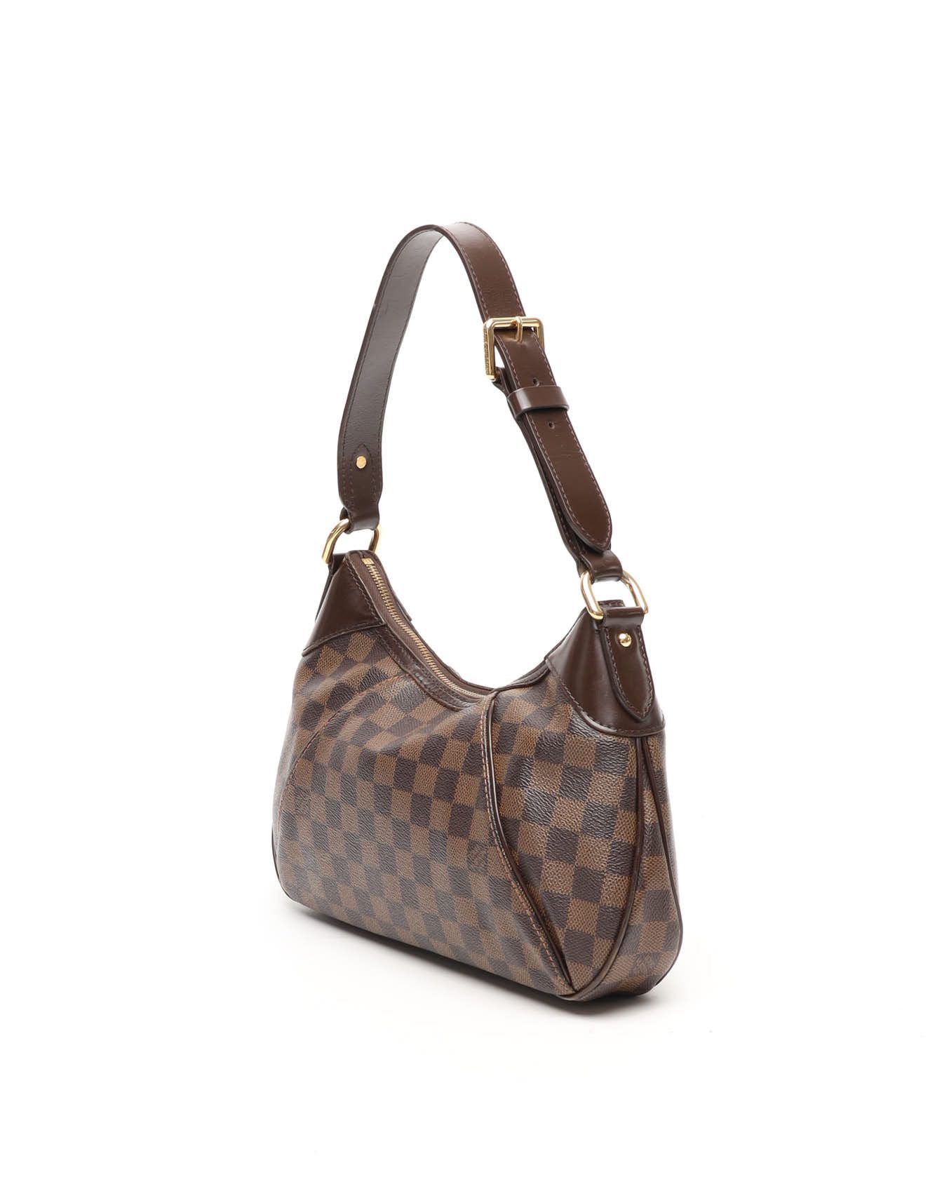Pre-owned Louis Vuitton Damier Thames Pm Bag In Brown