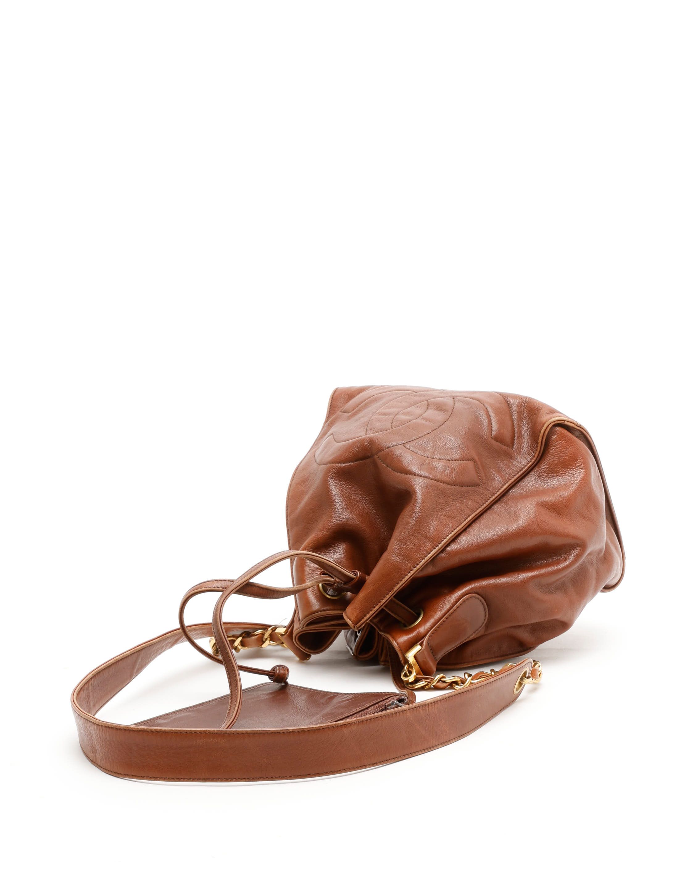 CHANEL Pre-owned Cc Bucket Bag In Brown