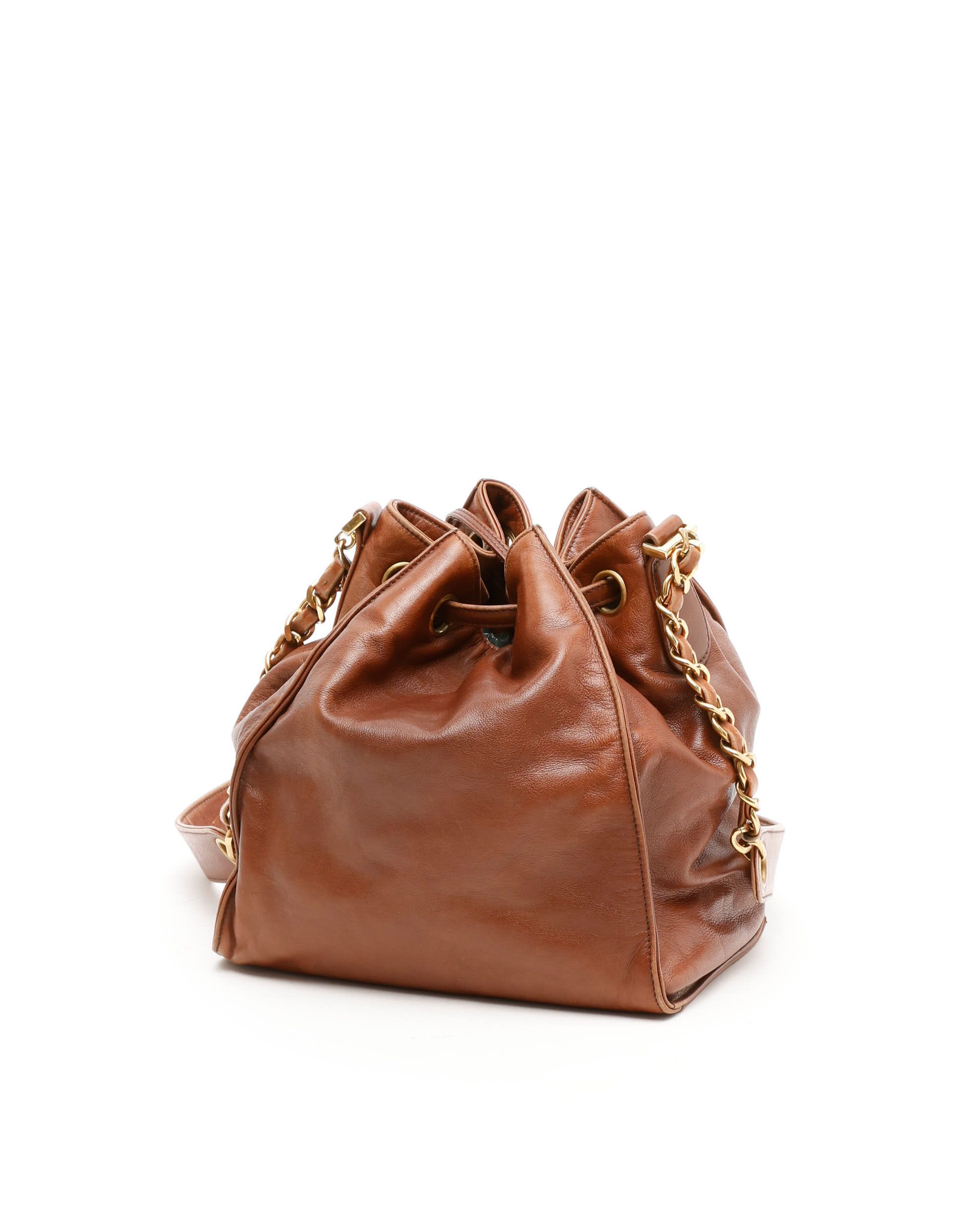 CHANEL Pre-owned Cc Bucket Bag In Brown