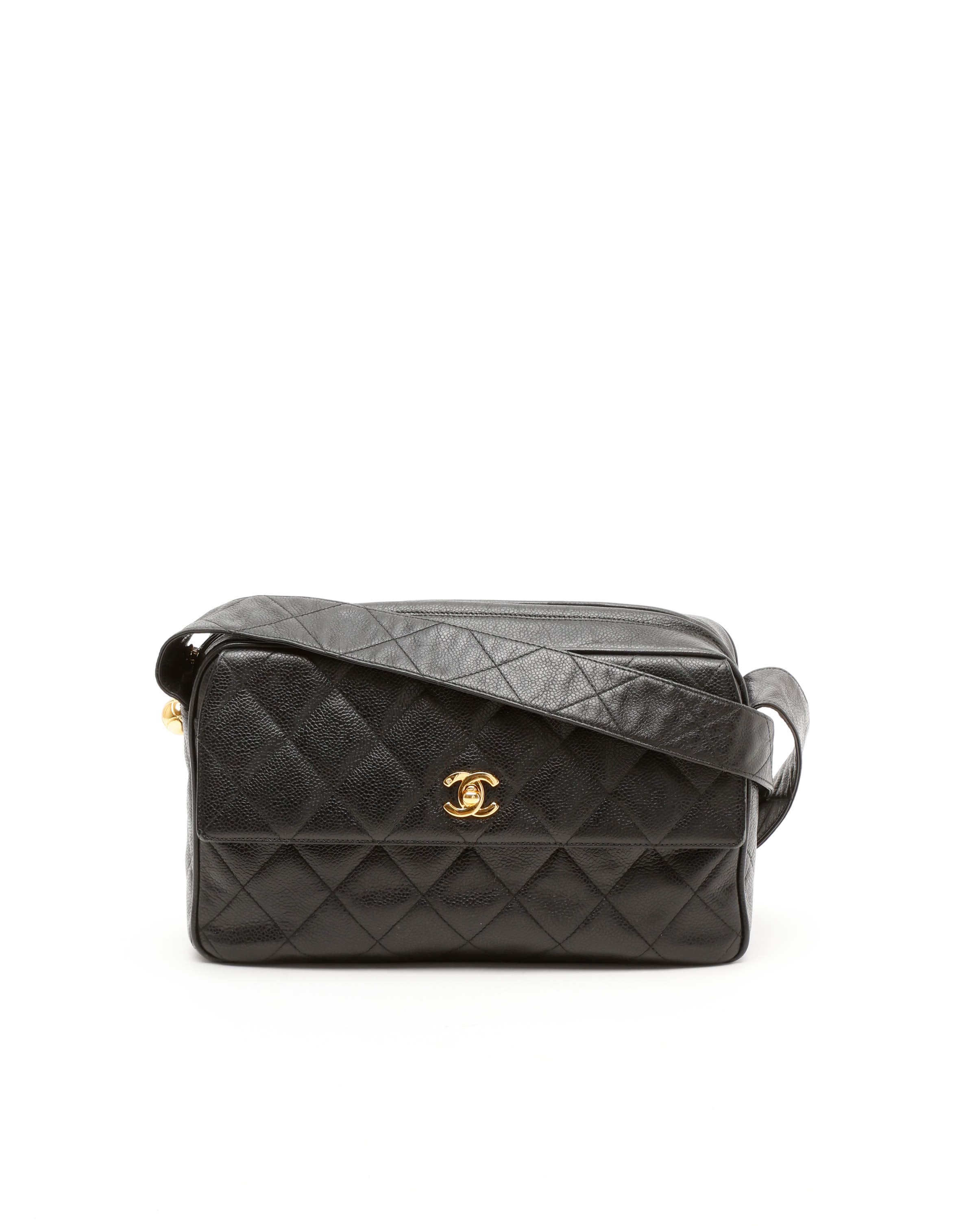 Chanel Caviar CC Quilted Camera Bag