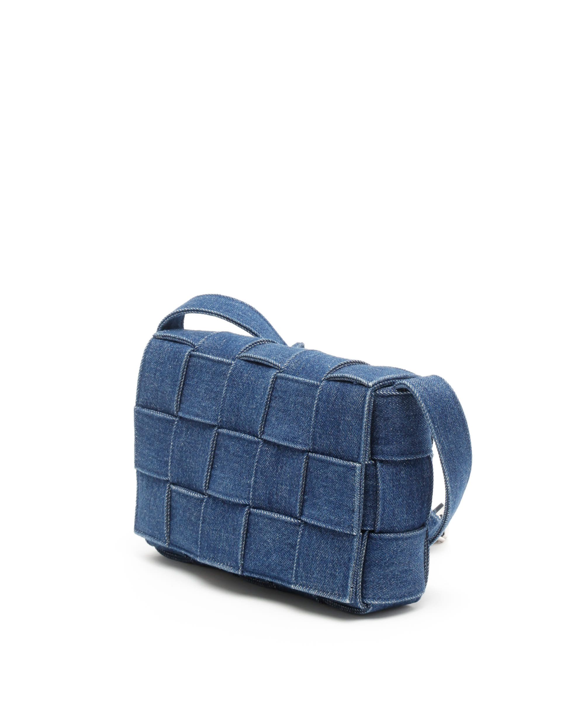 Bottega Veneta Denim Cassette Bag In Blue