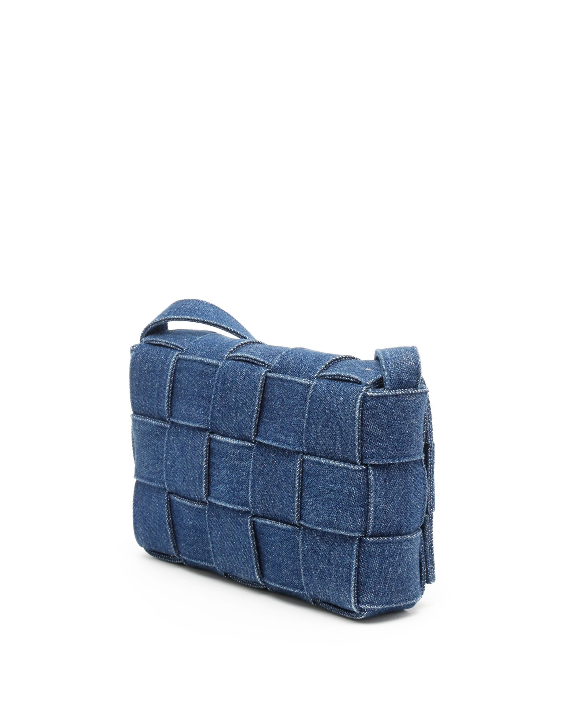 Bottega Veneta Denim Cassette Bag In Blue