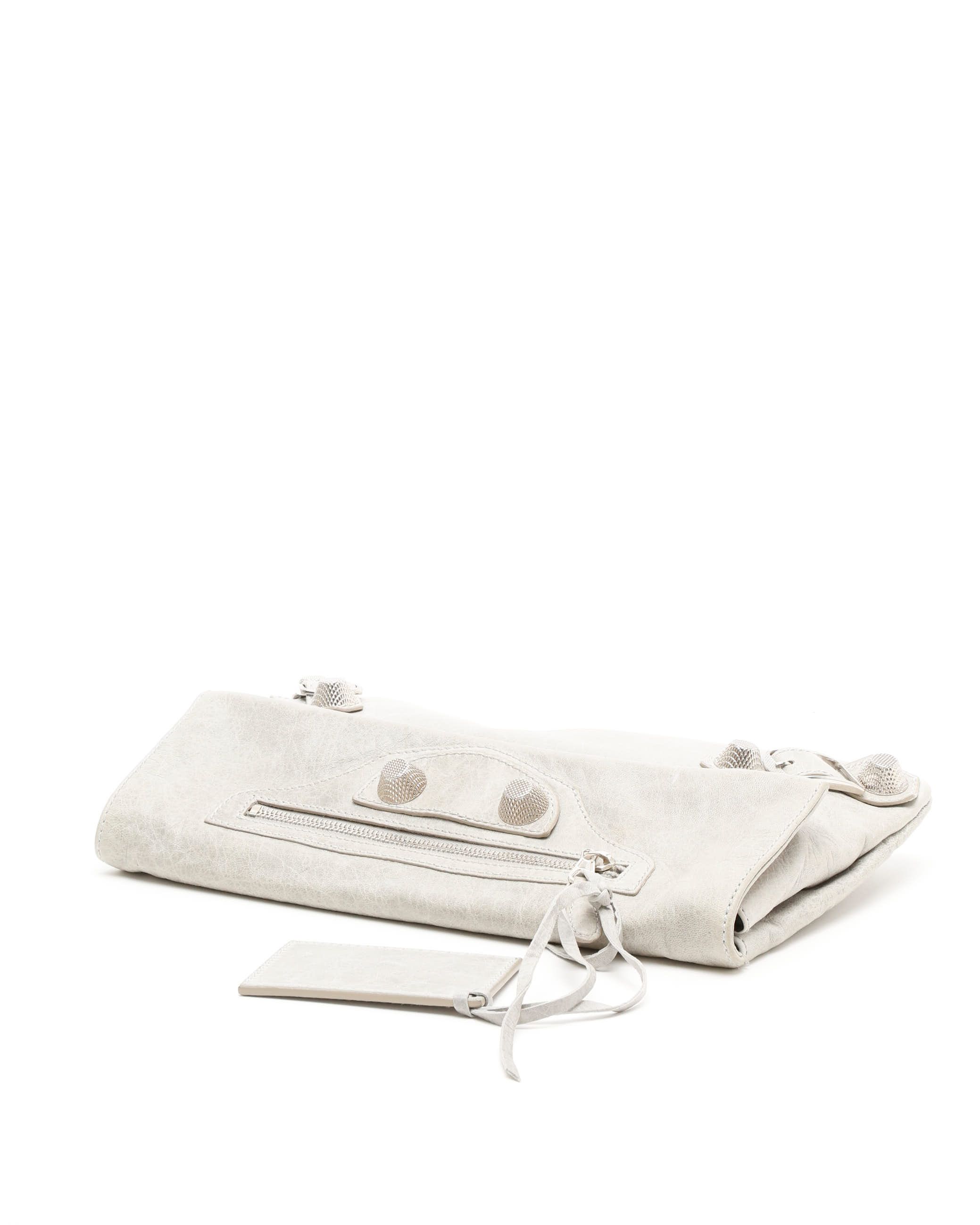 Balenciaga Giant Envelope Clutch In White