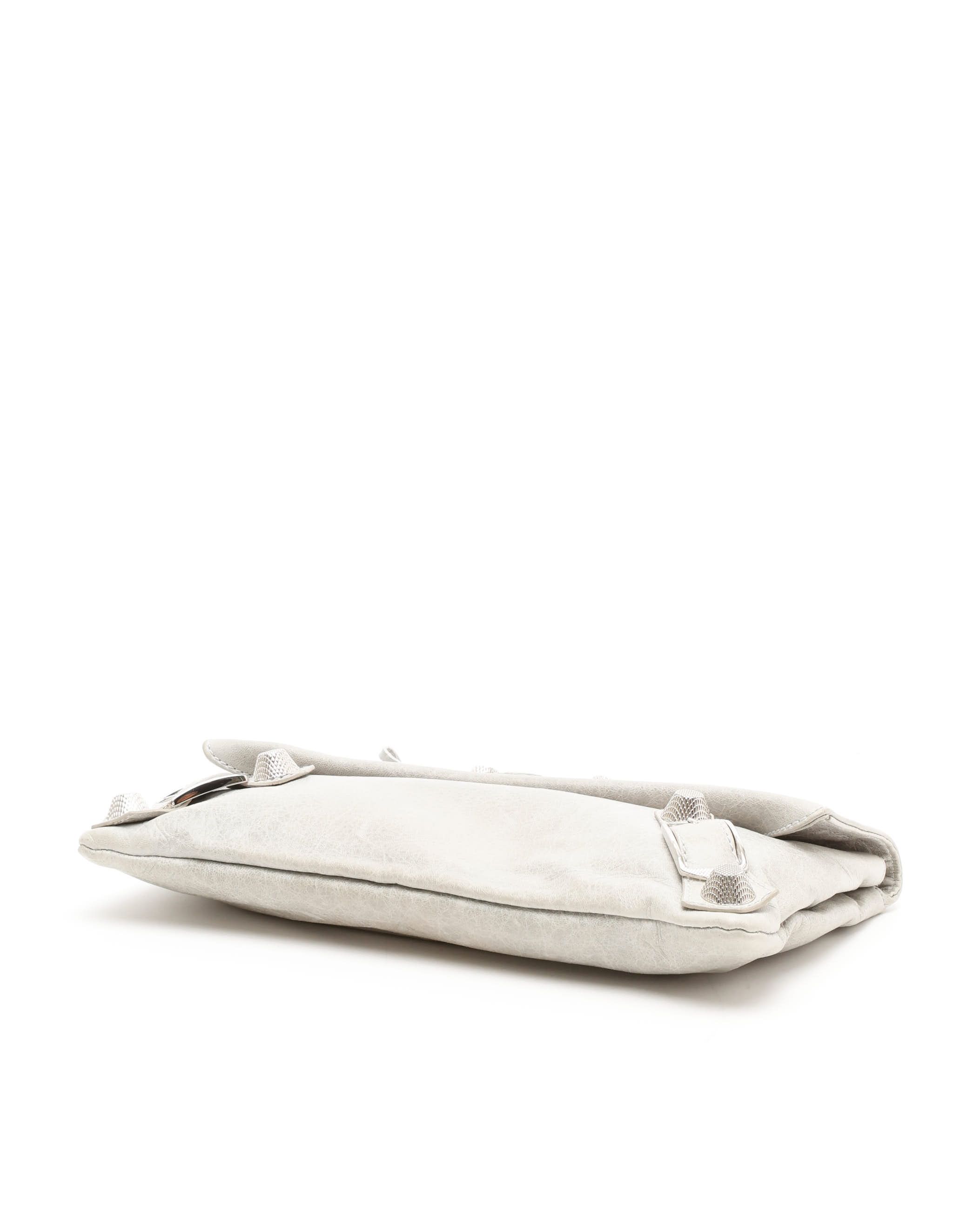 Balenciaga Giant Envelope Clutch In White