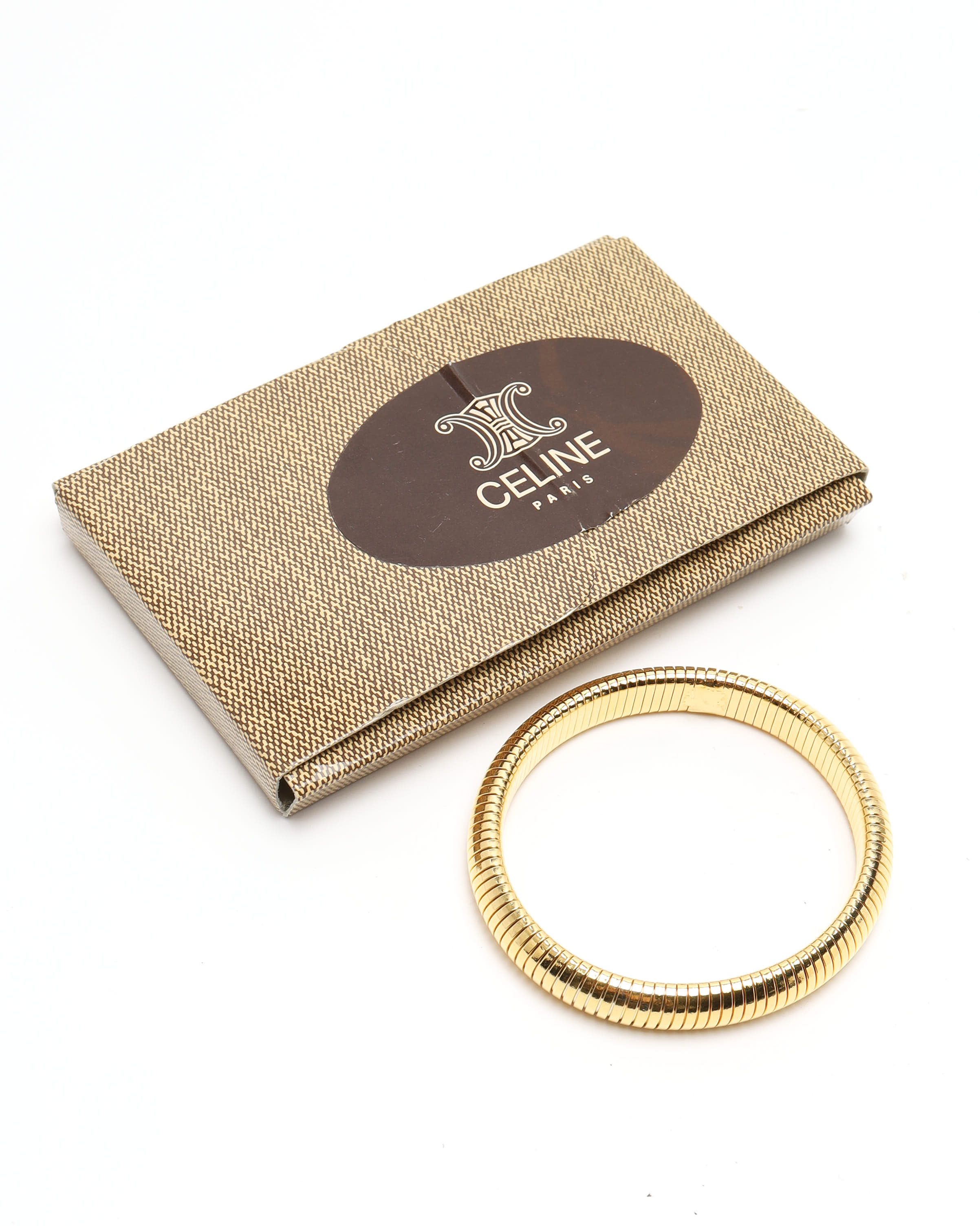 Celine Céline Stretch Bracelet In Gold